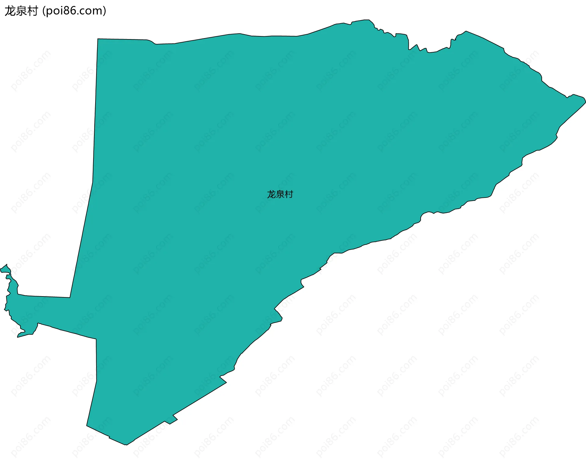 龙泉村边界地图