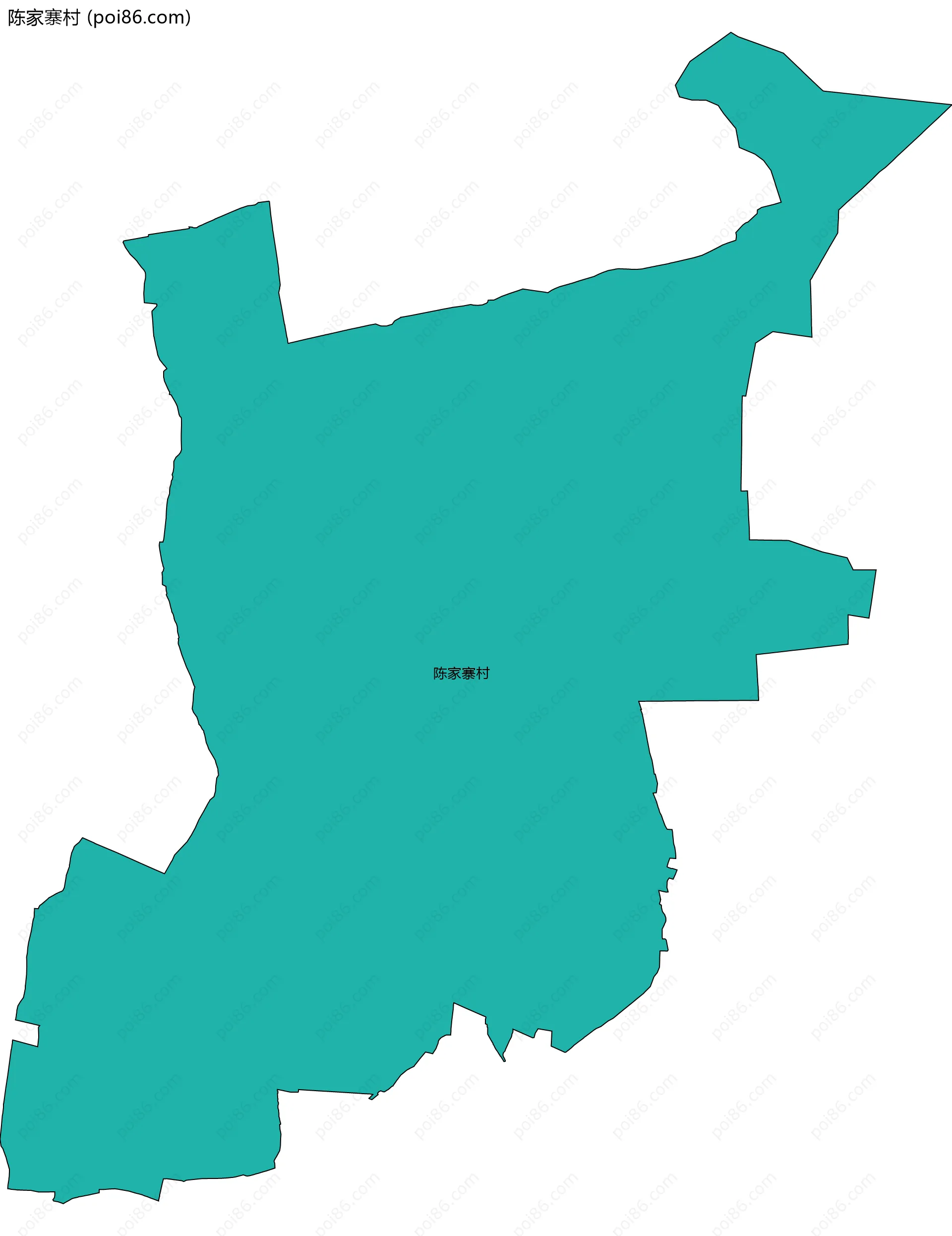陈家寨村边界地图