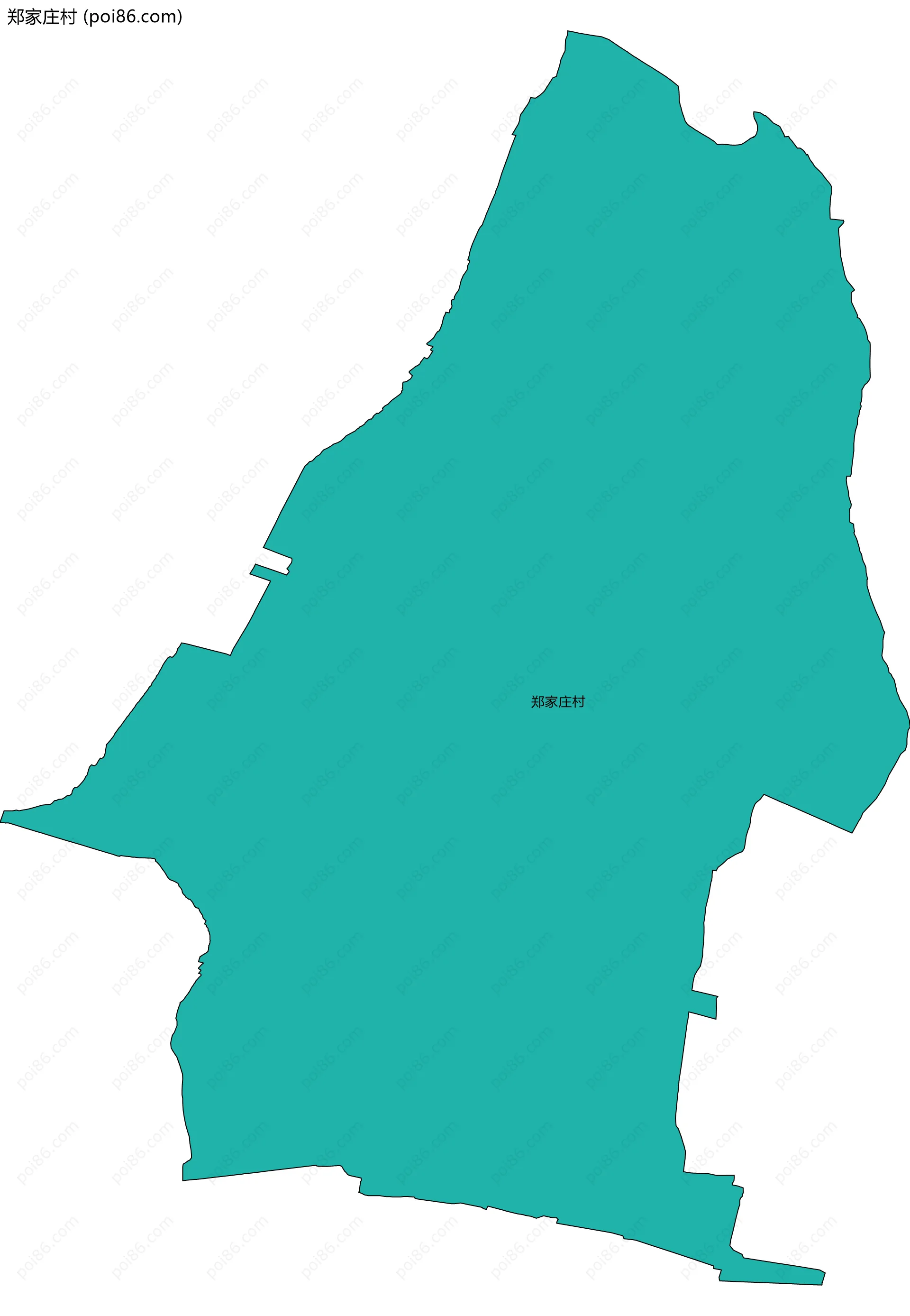 郑家庄村边界地图