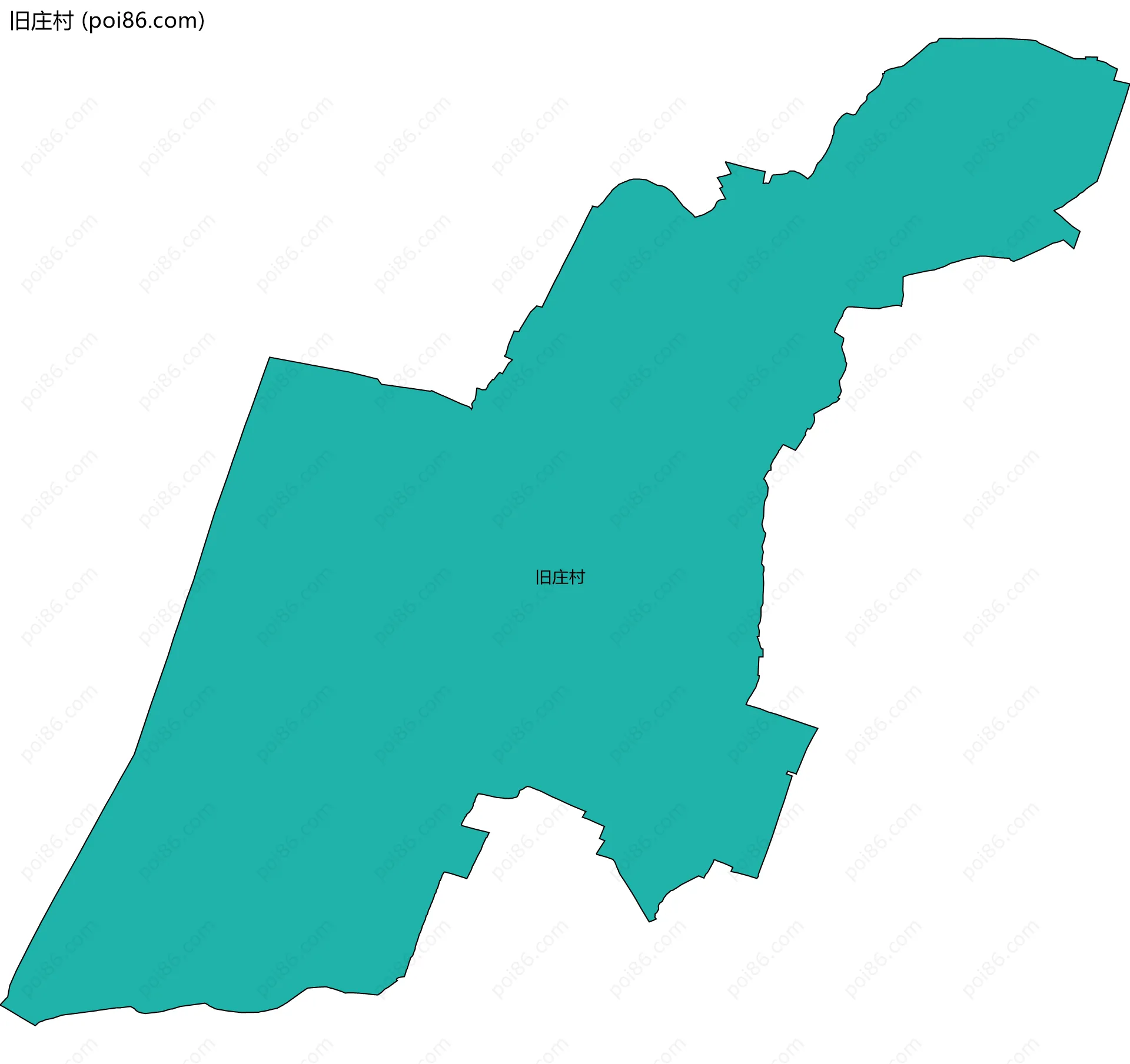 旧庄村边界地图