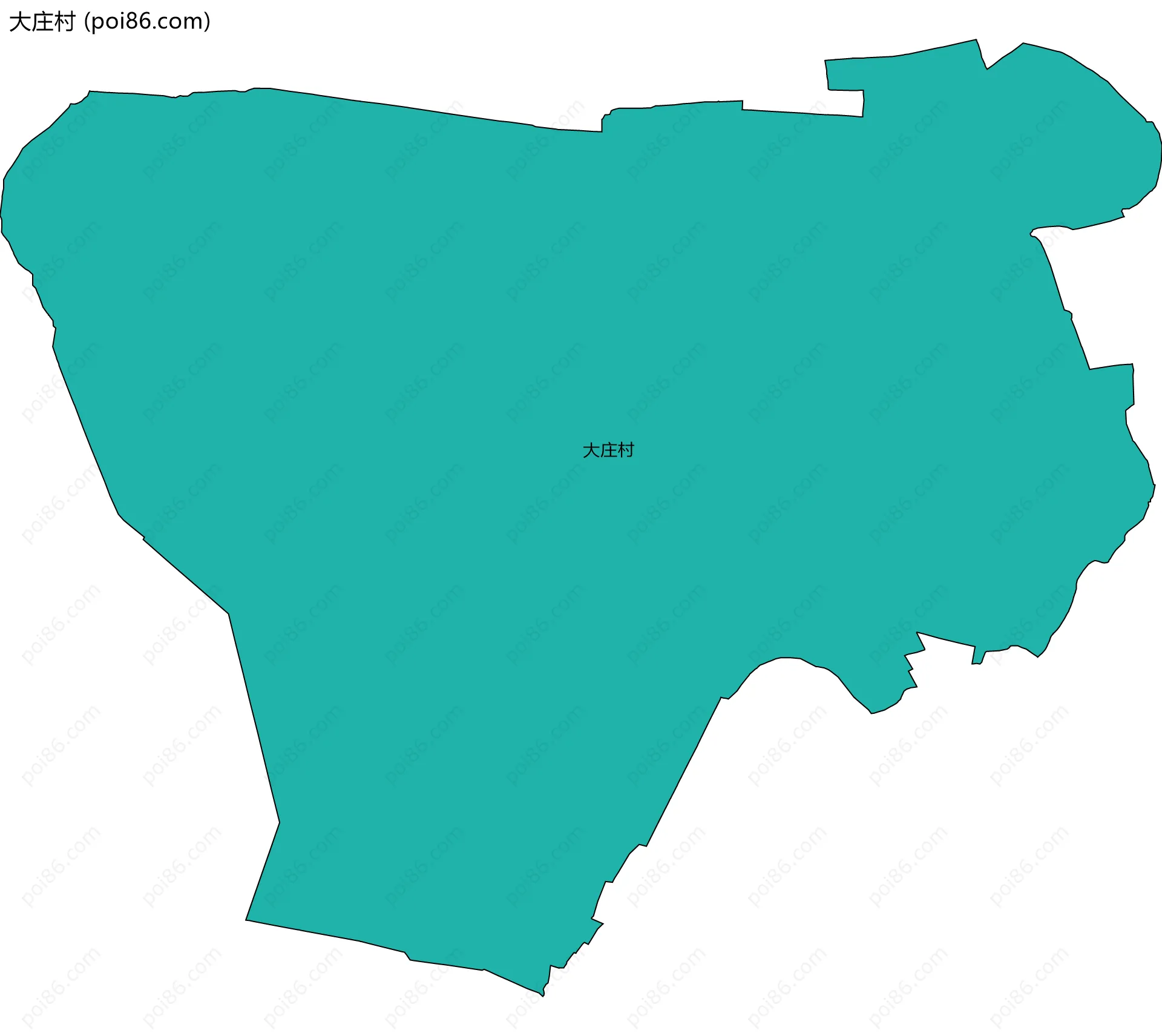 大庄村边界地图