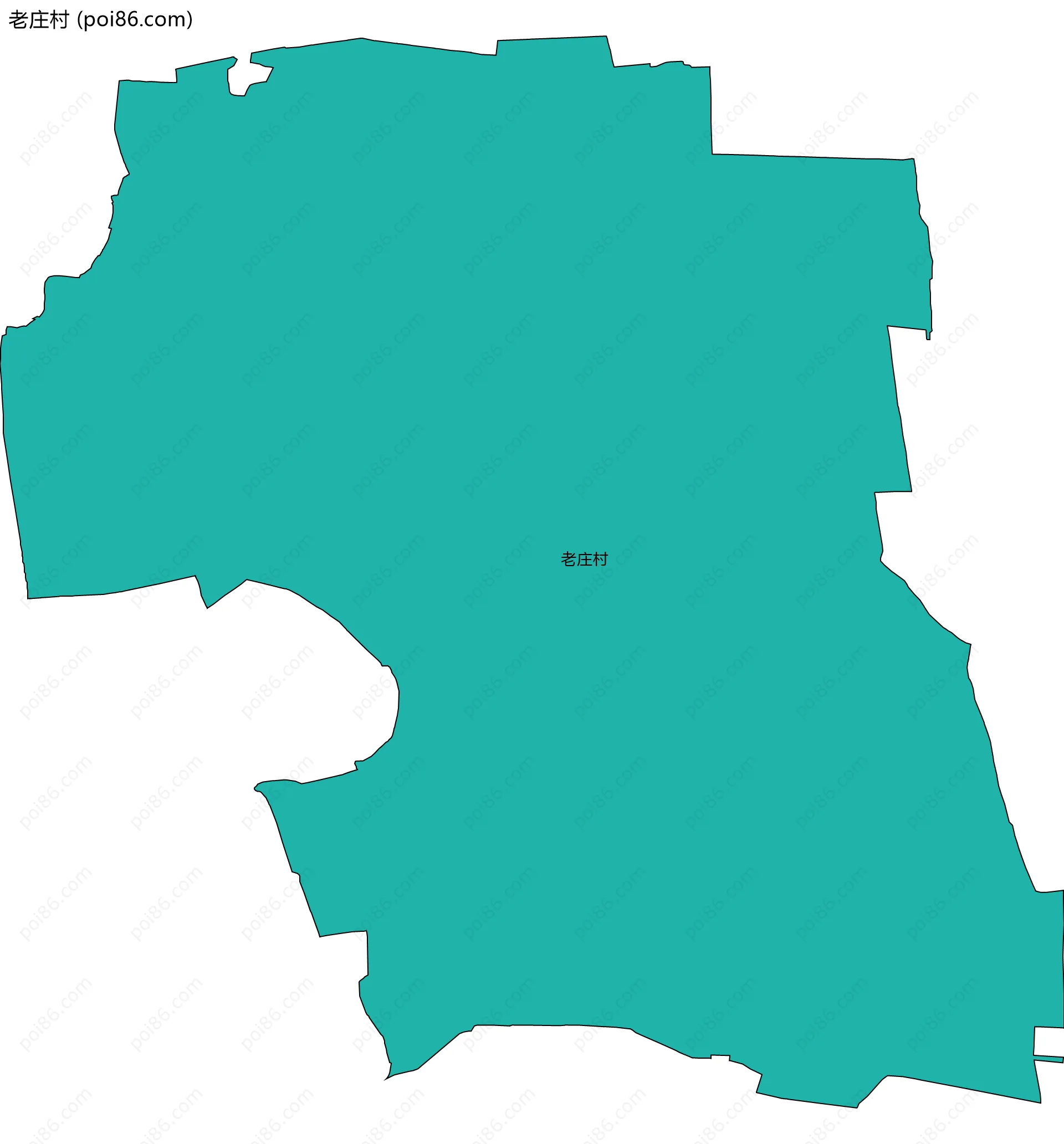 老庄村边界地图