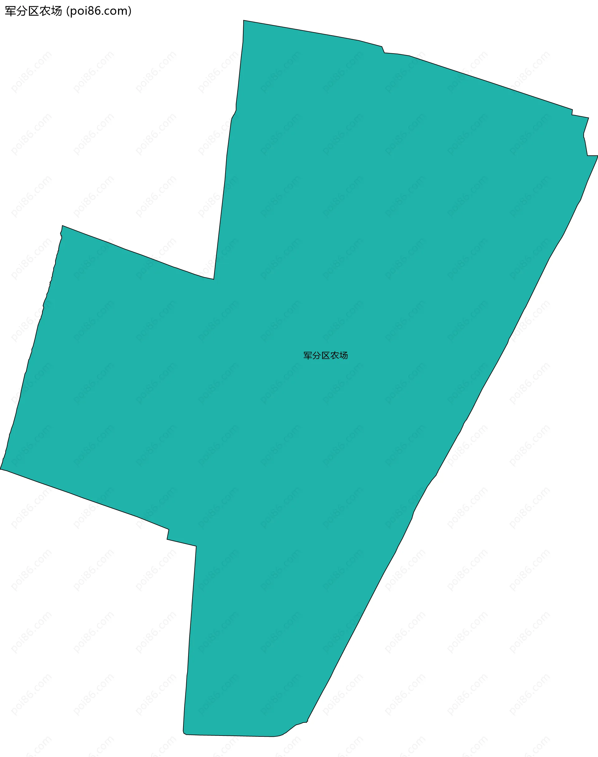 军分区农场边界地图