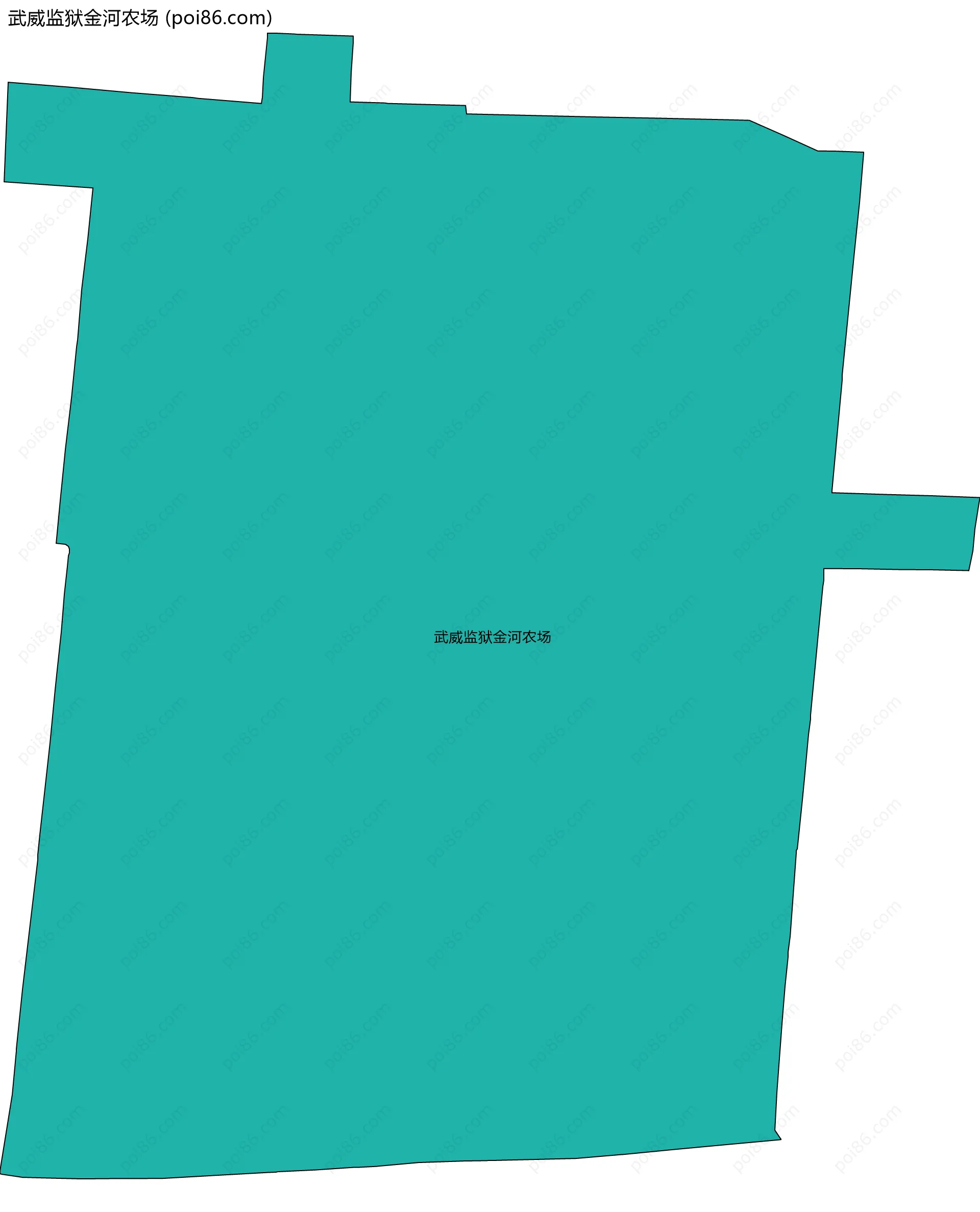 武威监狱金河农场边界地图