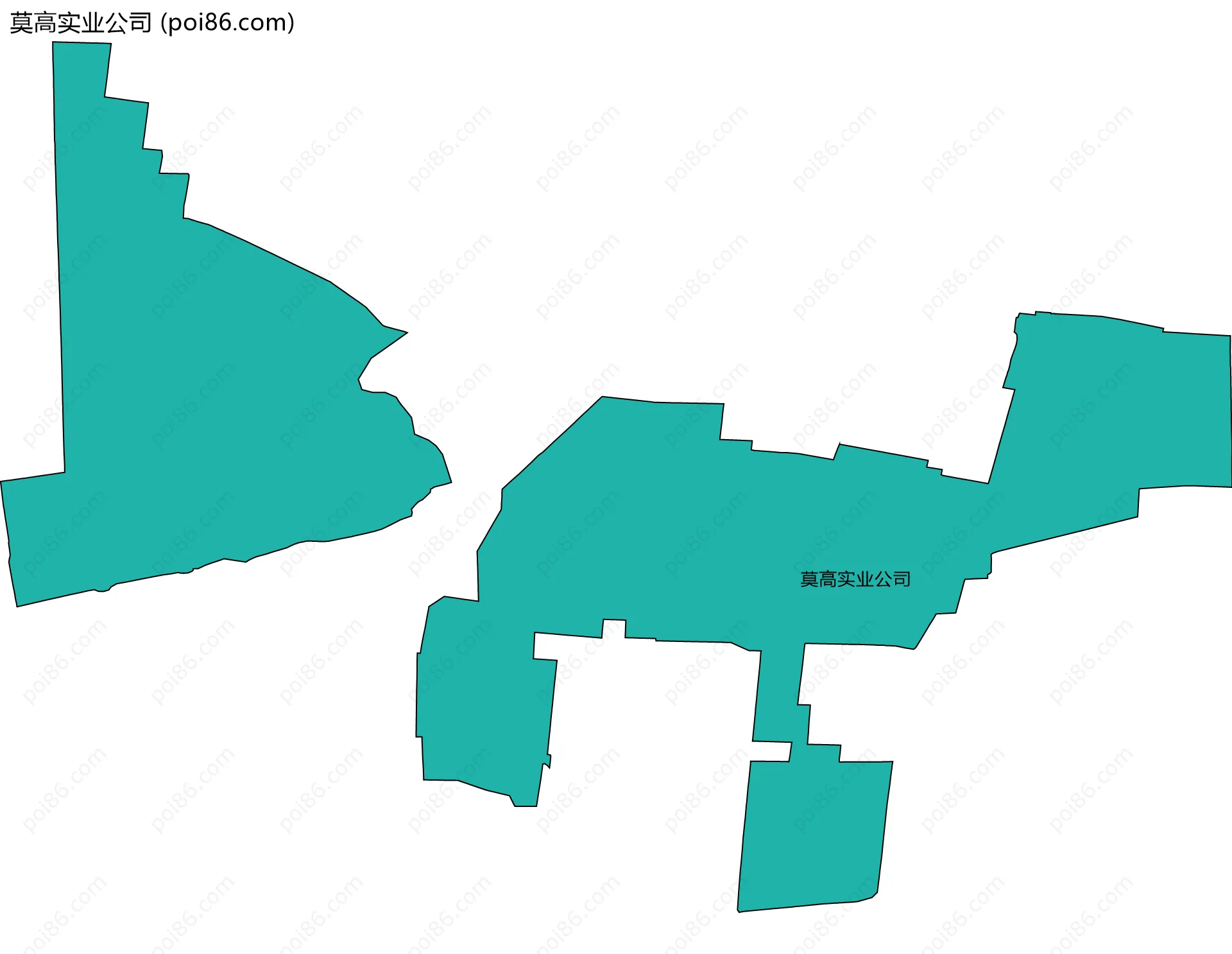 莫高实业公司边界地图