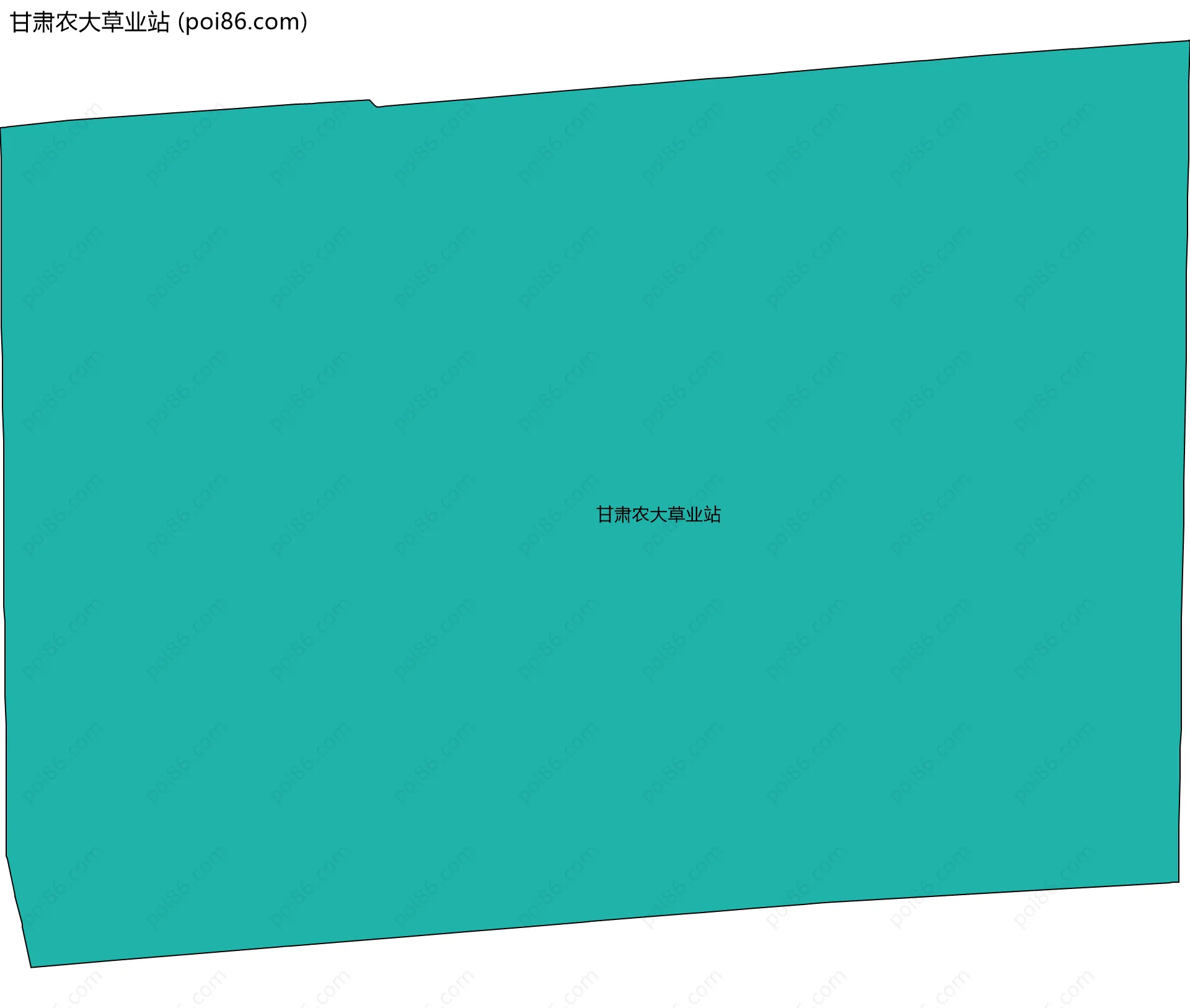 甘肃农大草业站边界地图