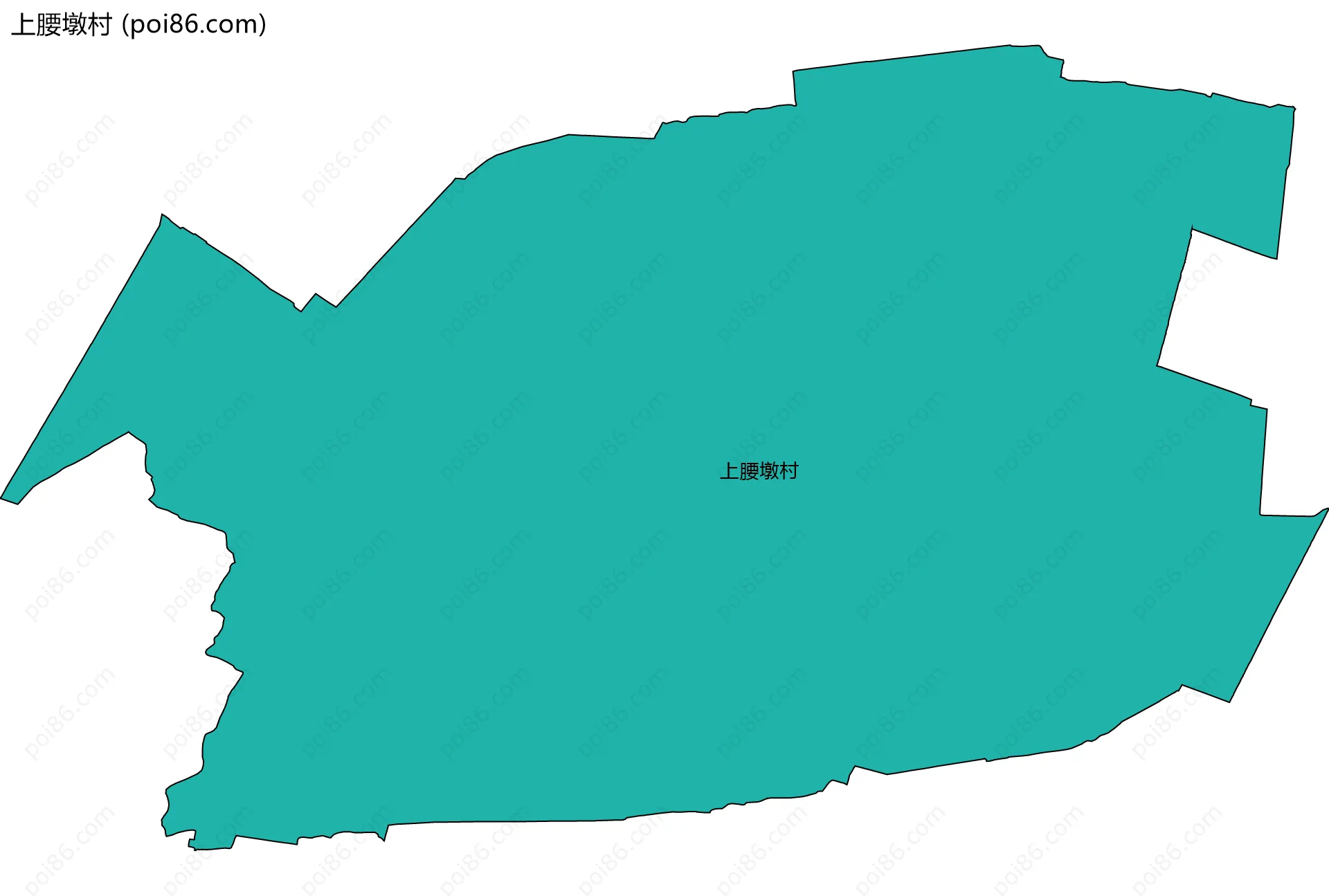 上腰墩村边界地图