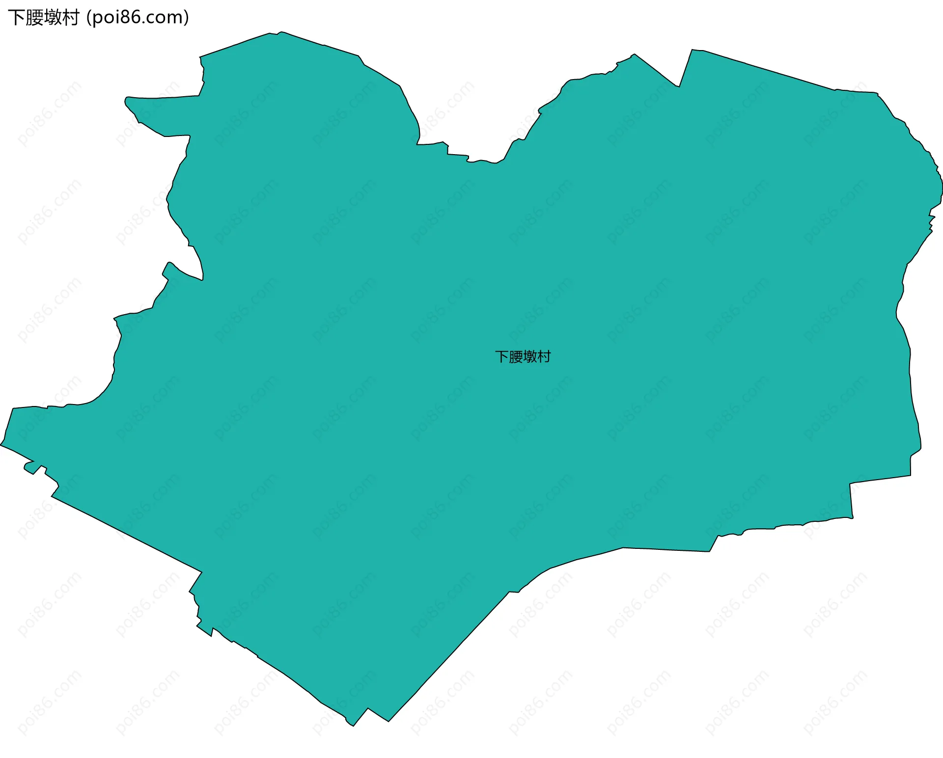 下腰墩村边界地图