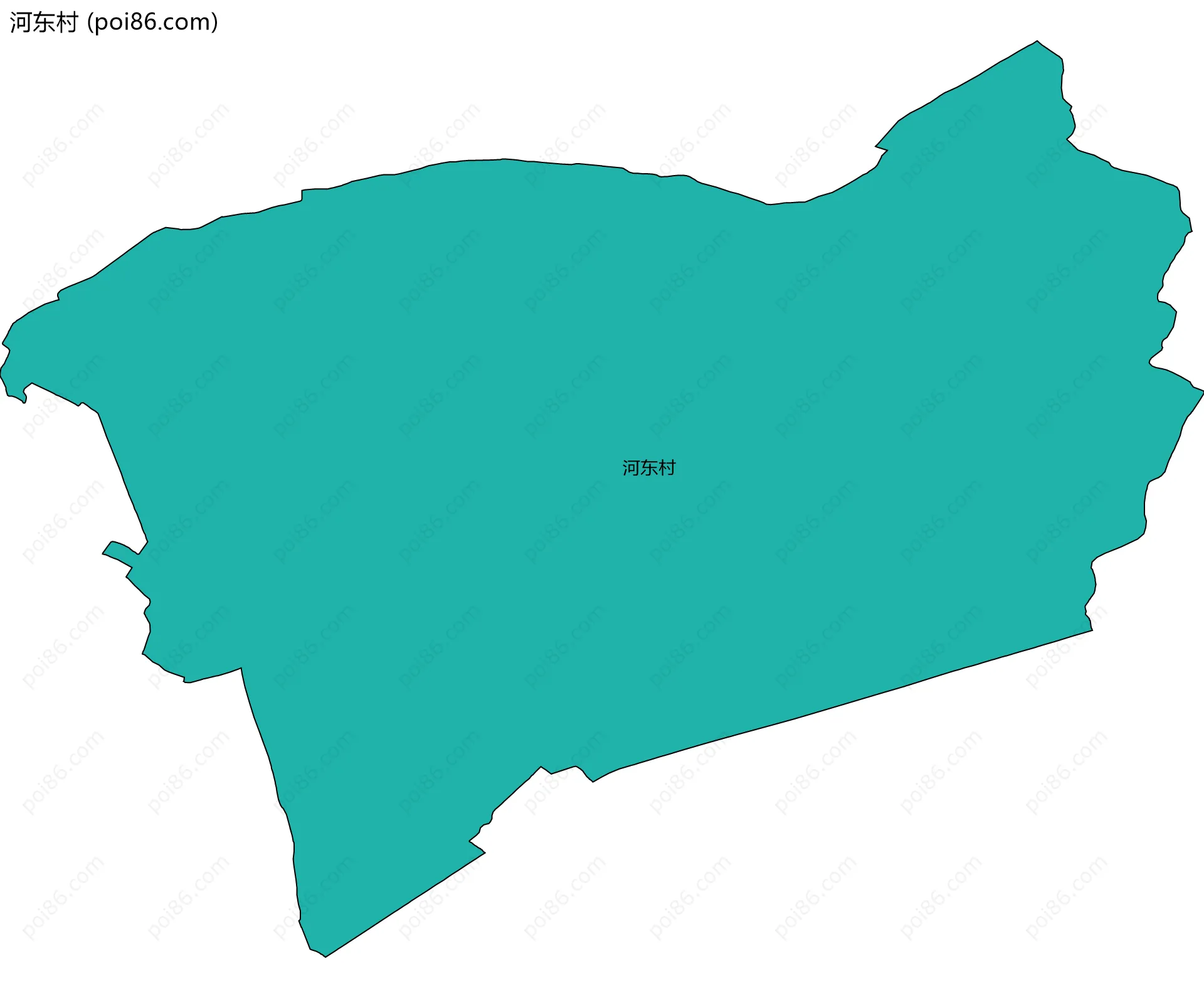 河东村边界地图
