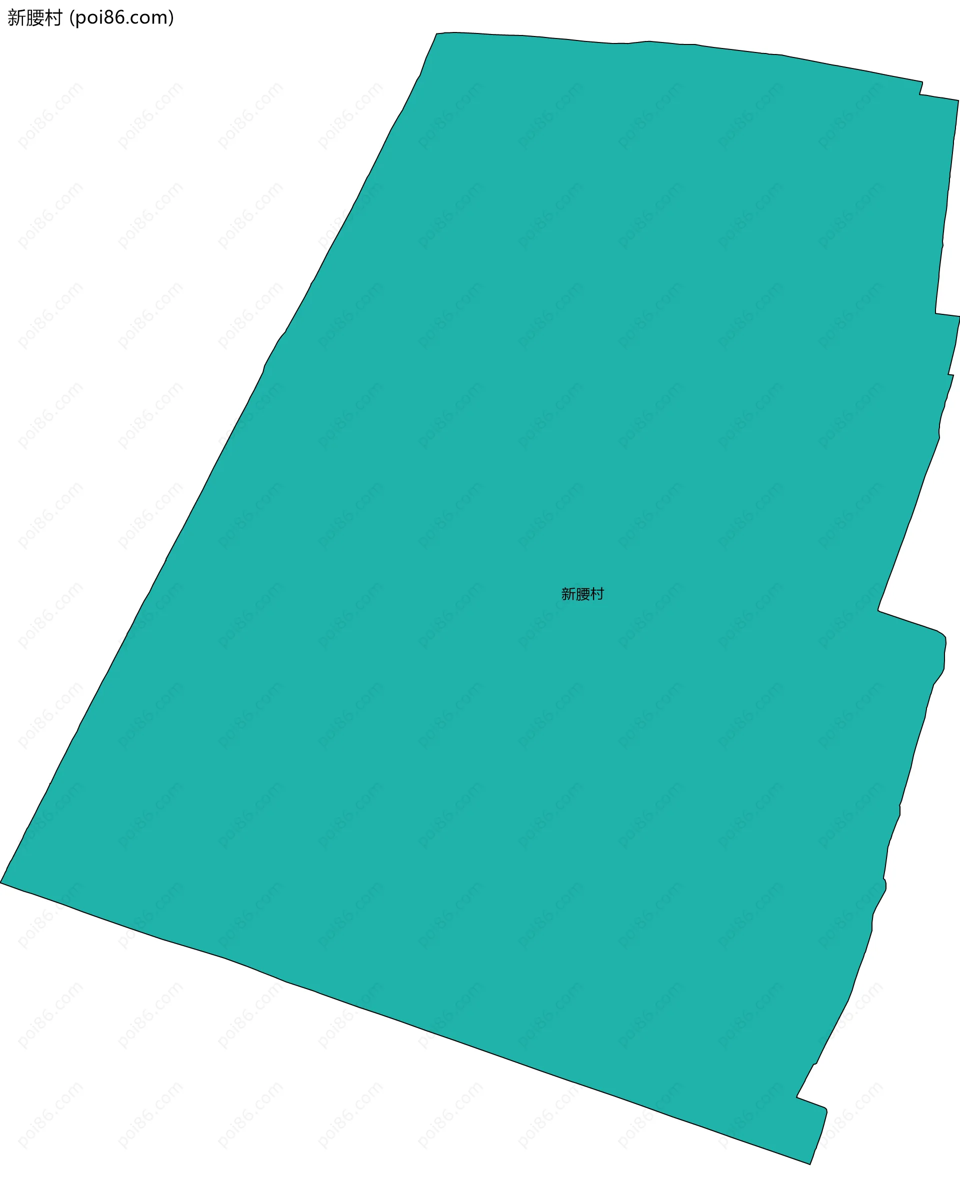 新腰村边界地图