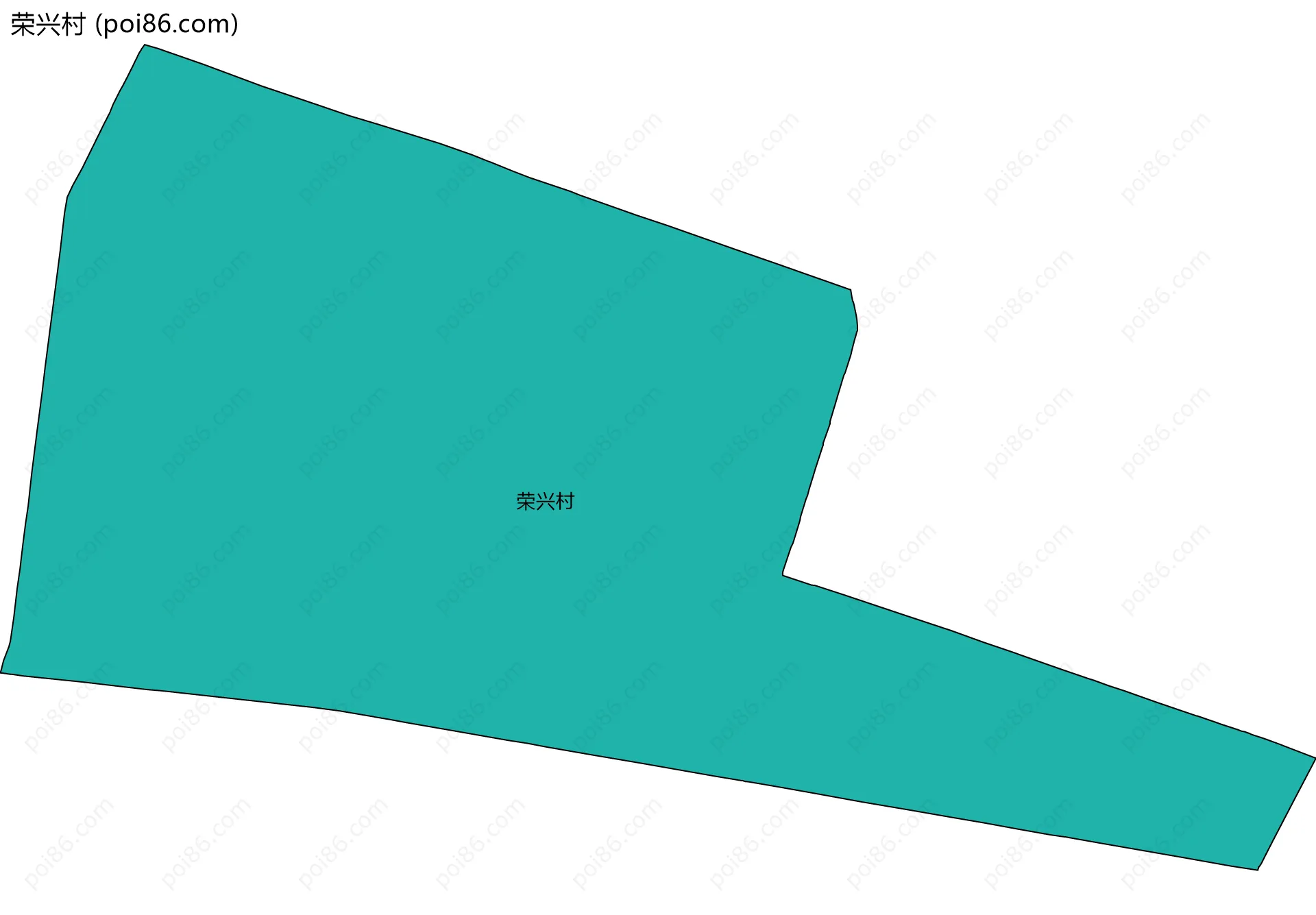 荣兴村边界地图