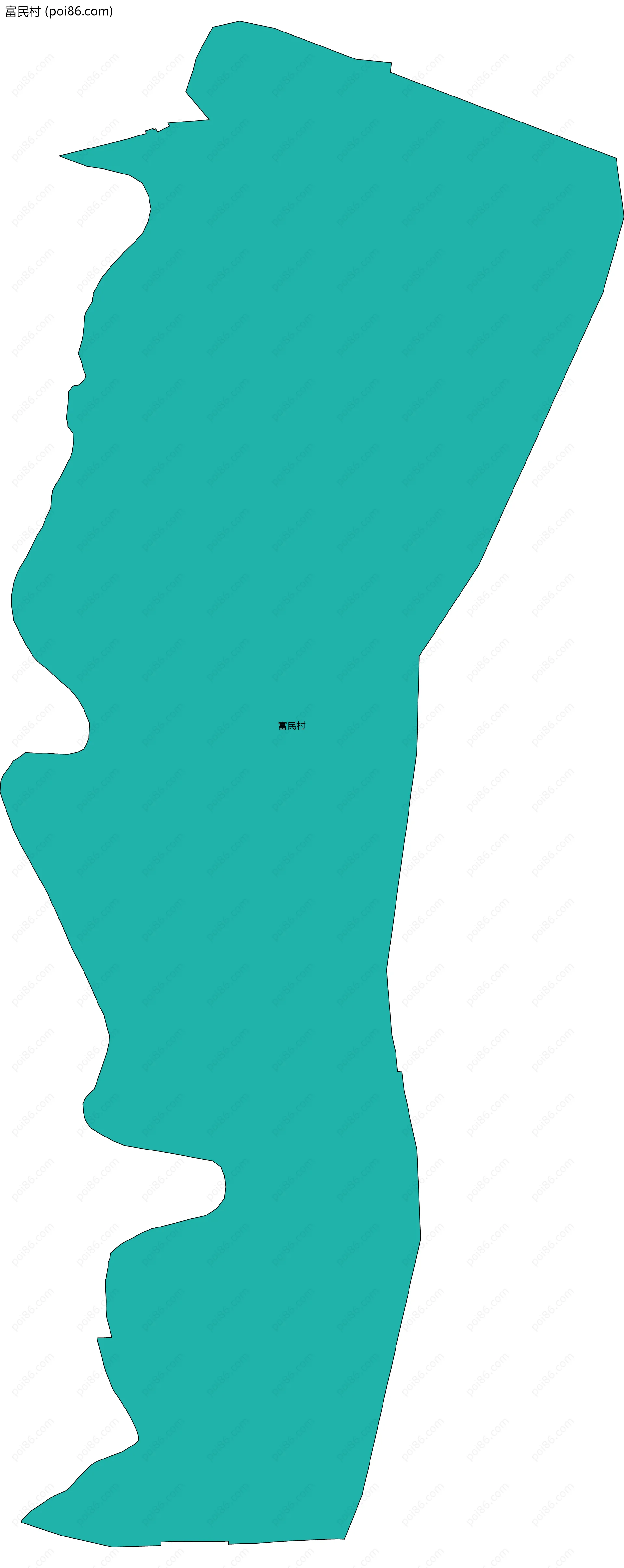 富民村边界地图