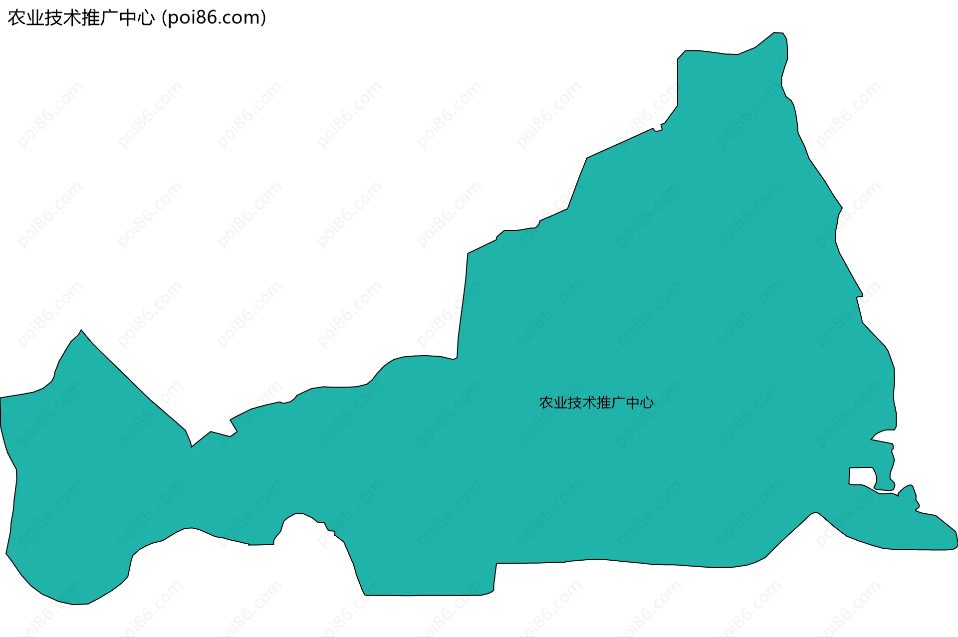 农业技术推广中心边界地图