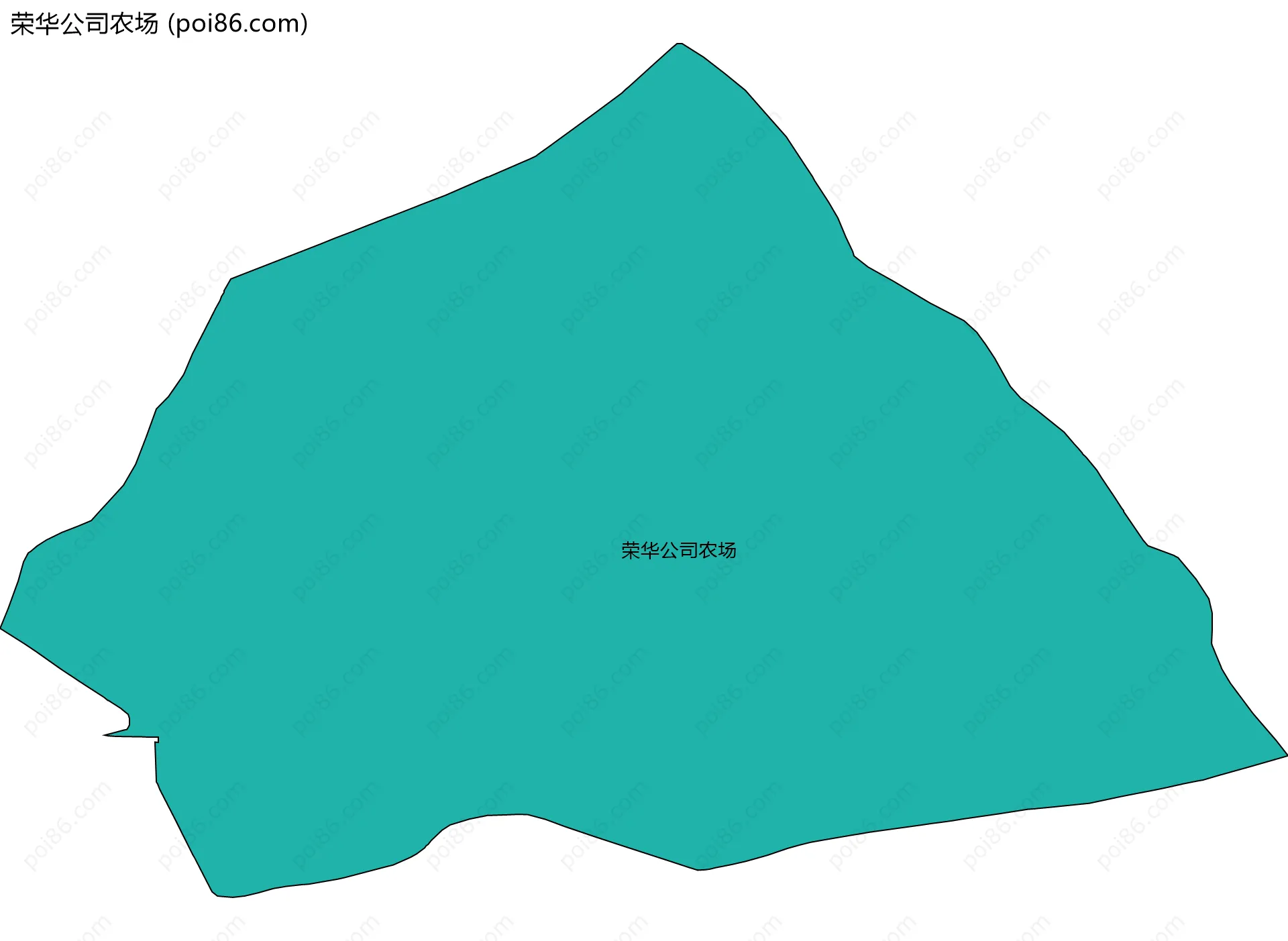 荣华公司农场边界地图