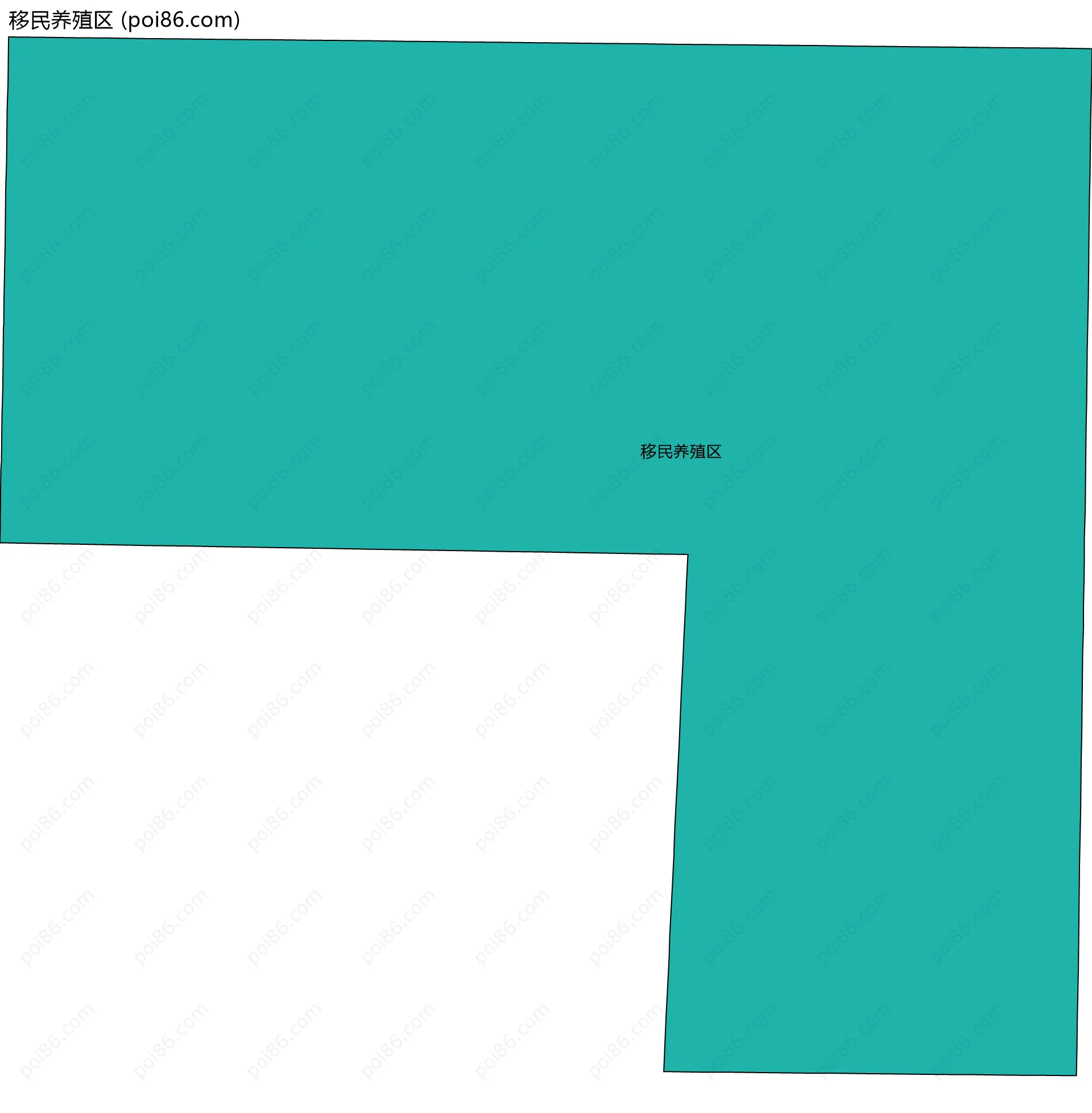 移民养殖区边界地图
