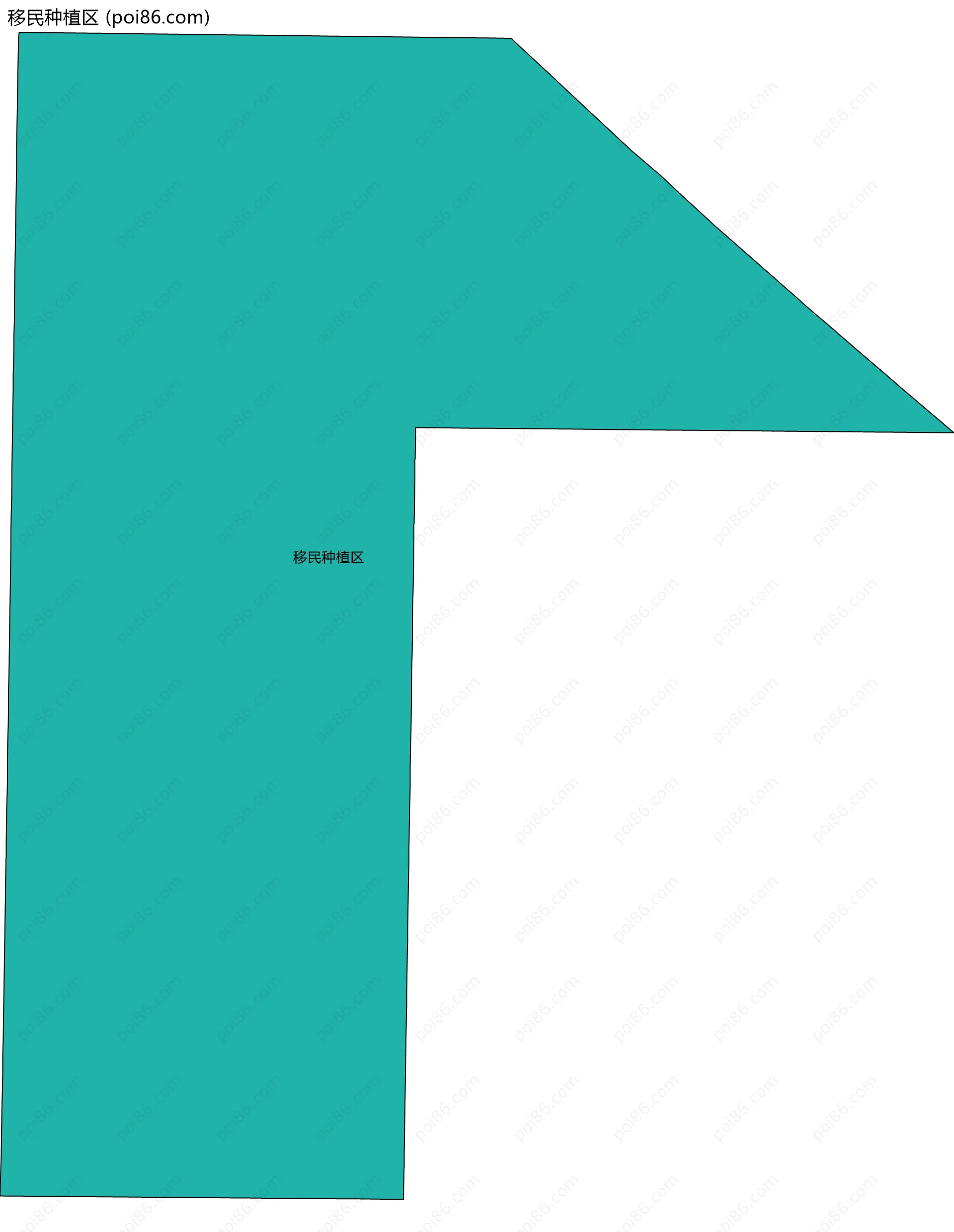 移民种植区边界地图