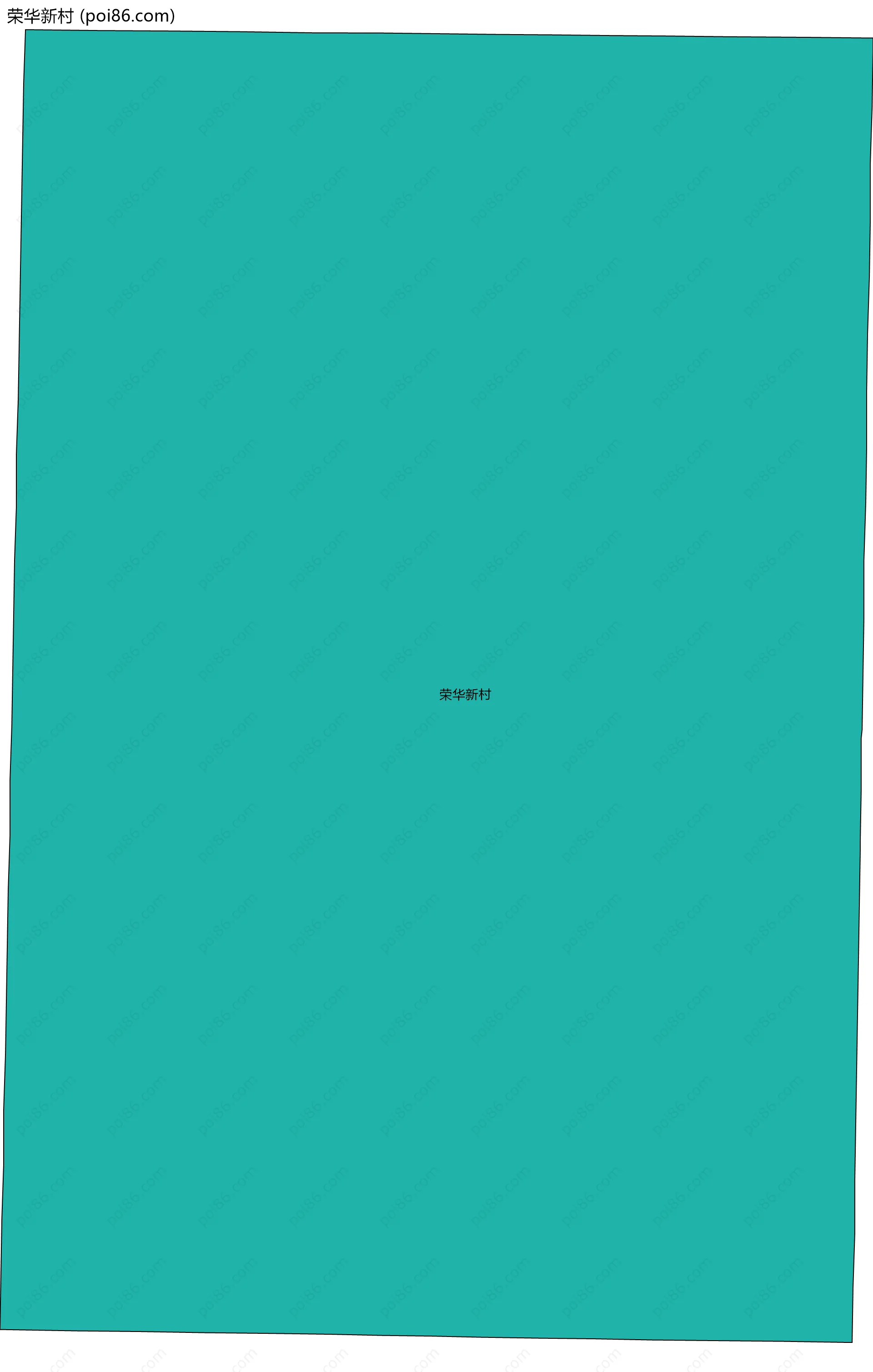 荣华新村边界地图