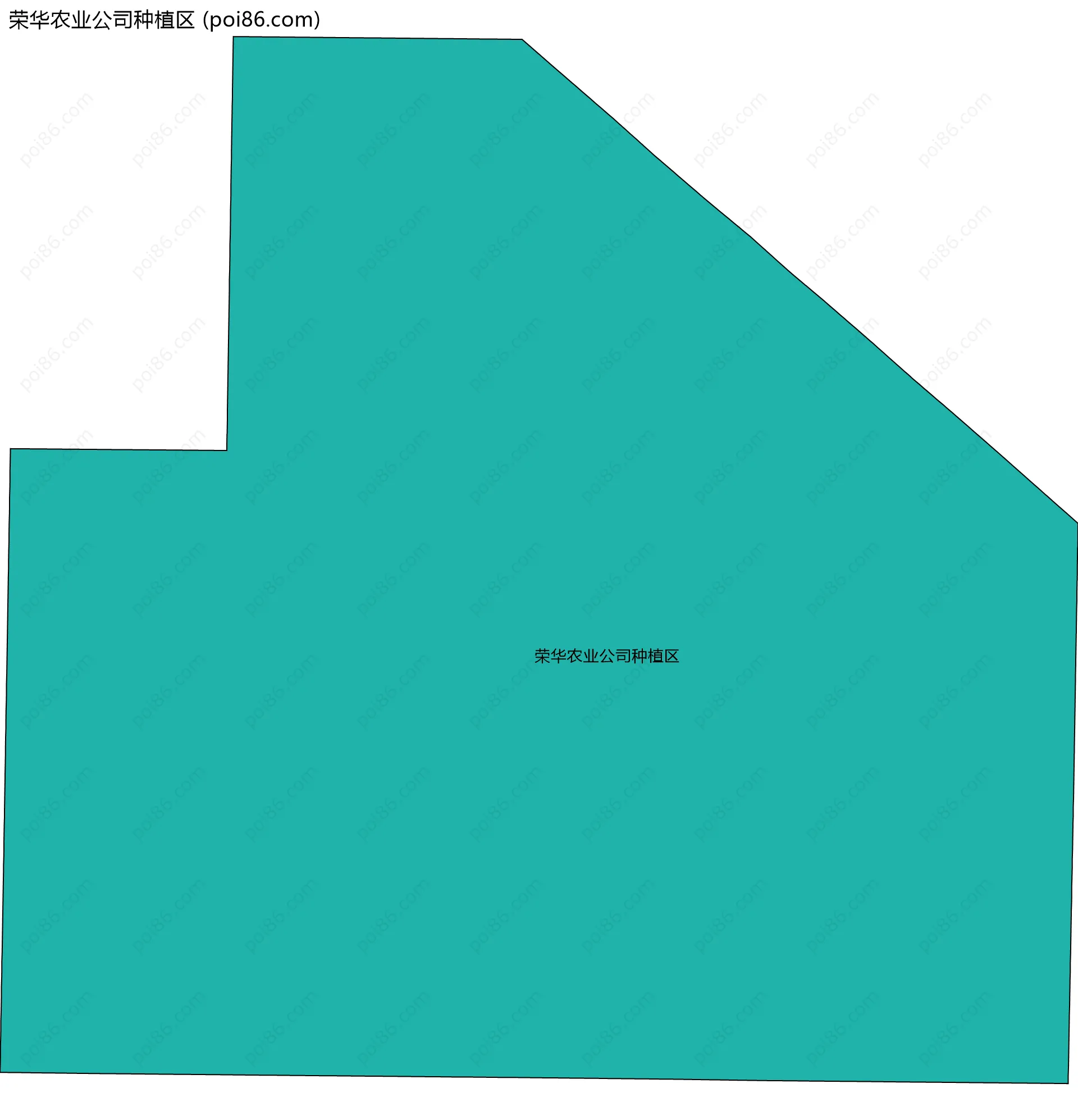荣华农业公司种植区边界地图