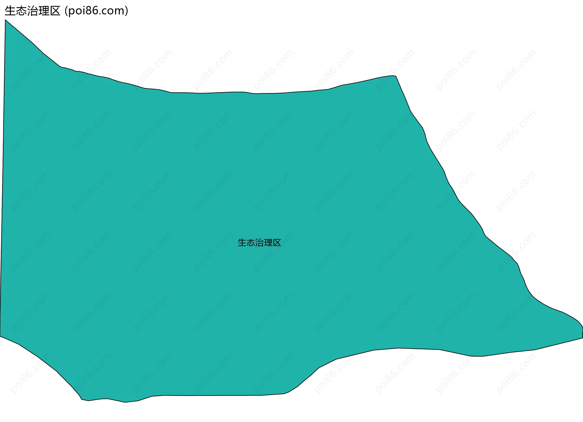 生态治理区边界地图