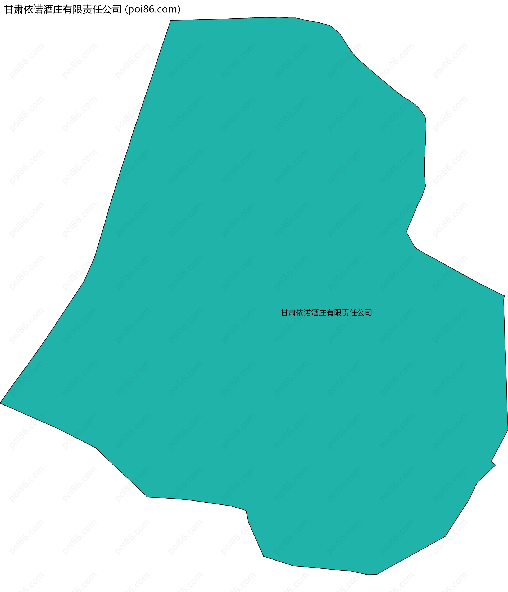 甘肃依诺酒庄有限责任公司边界地图