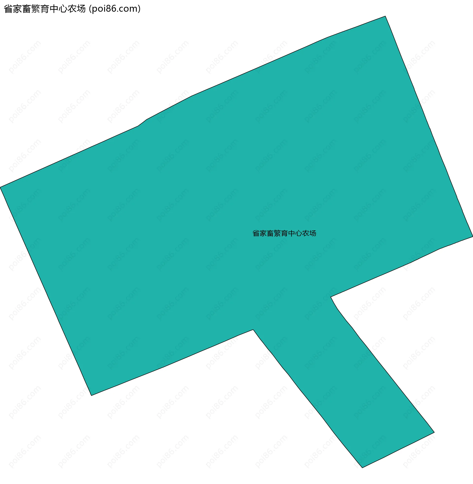 省家畜繁育中心农场边界地图