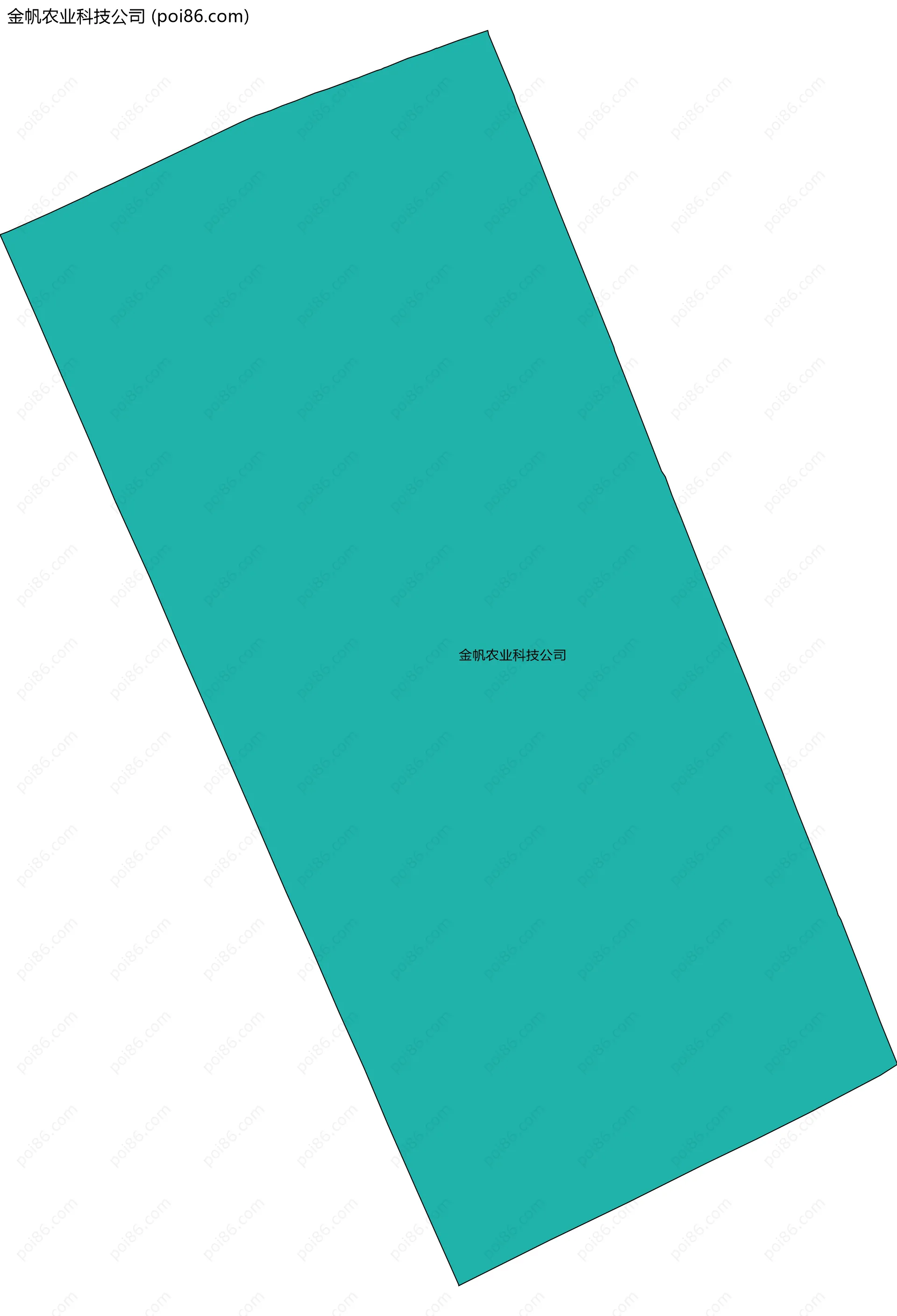 金帆农业科技公司边界地图