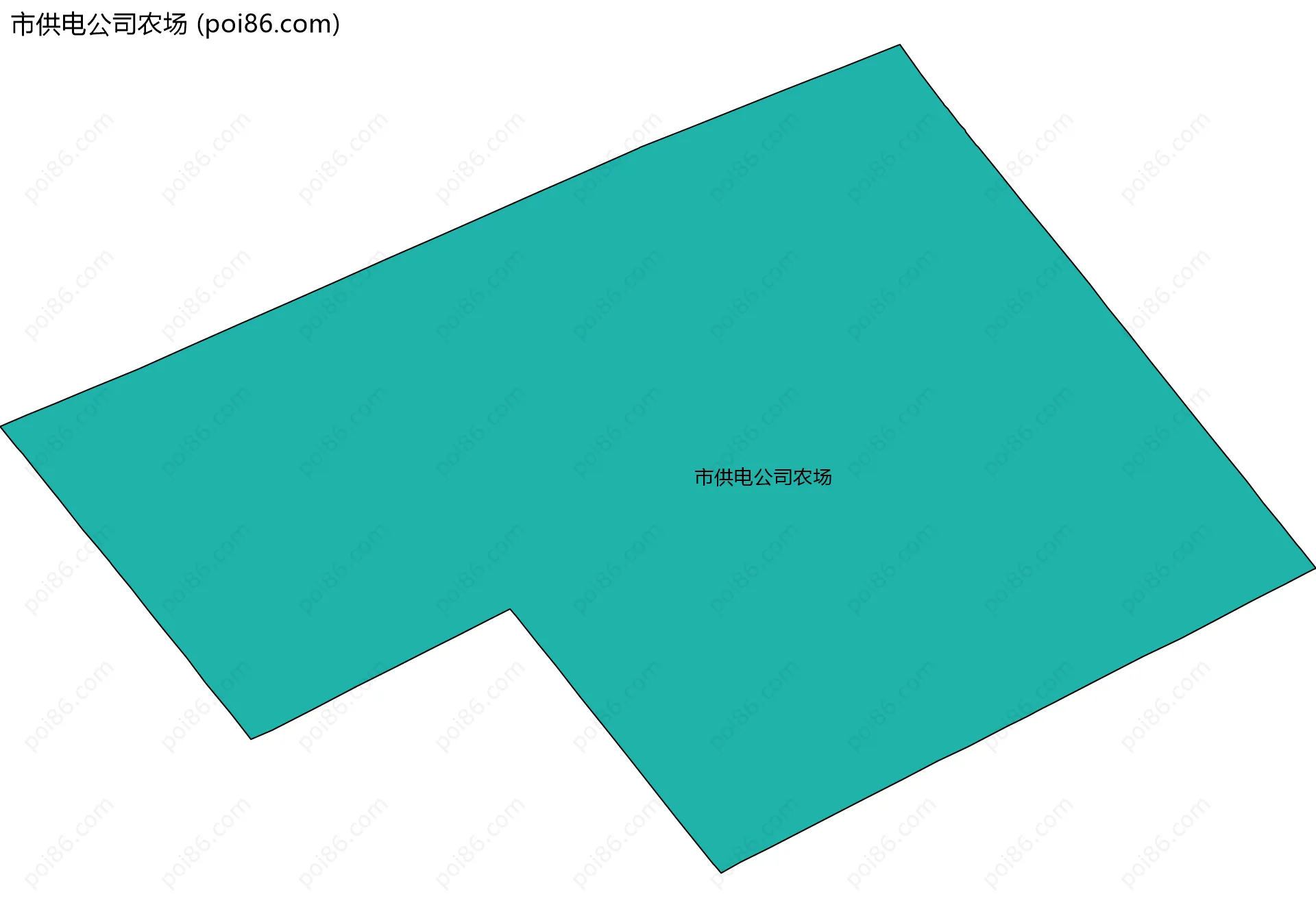 市供电公司农场边界地图