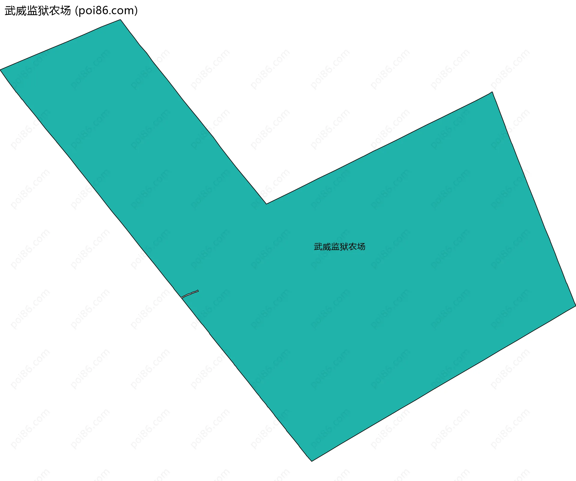 武威监狱农场边界地图