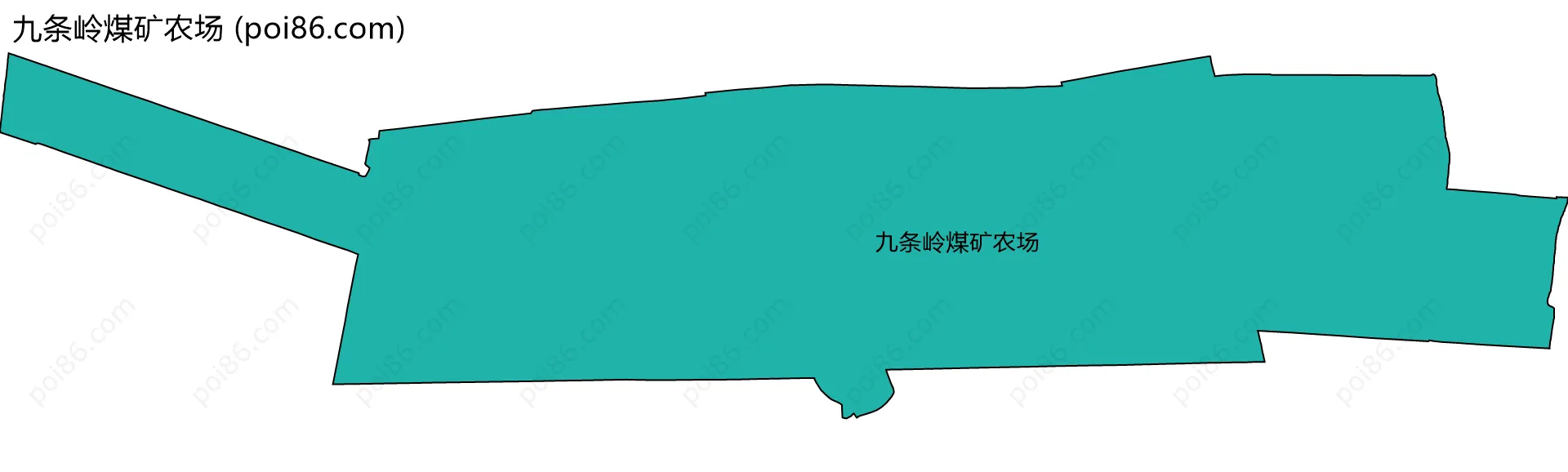 九条岭煤矿农场边界地图