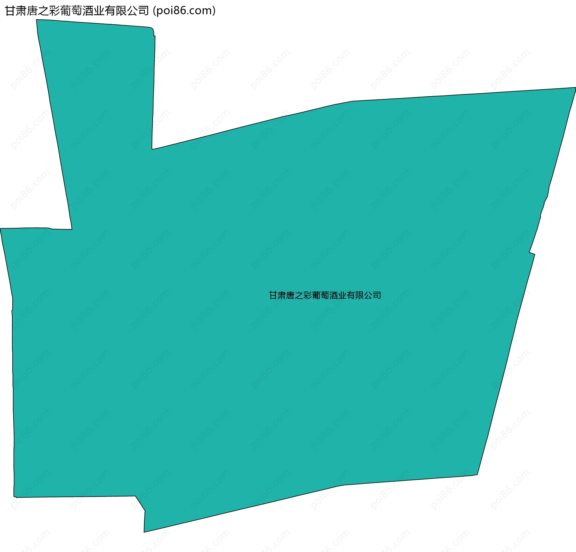 甘肃唐之彩葡萄酒业有限公司边界地图