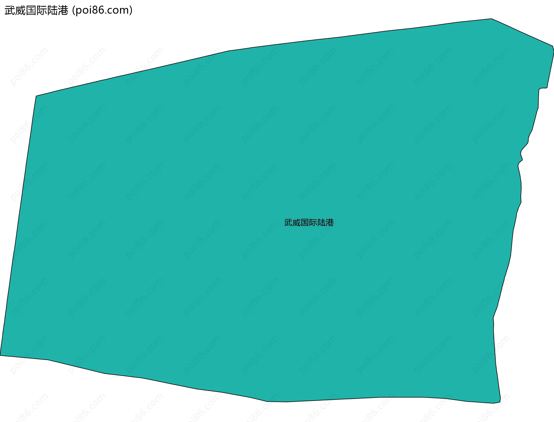 武威国际陆港边界地图
