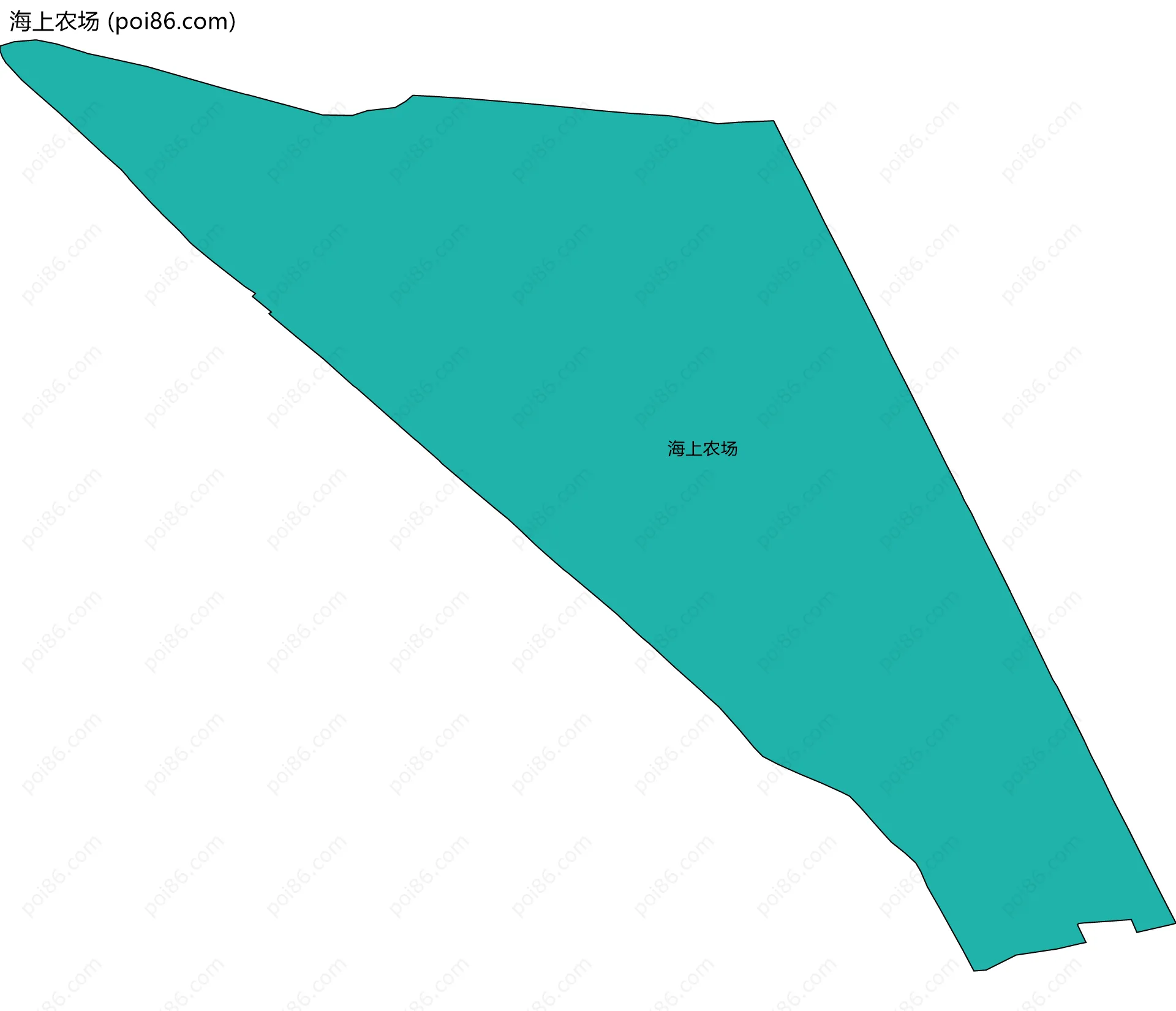 海上农场边界地图