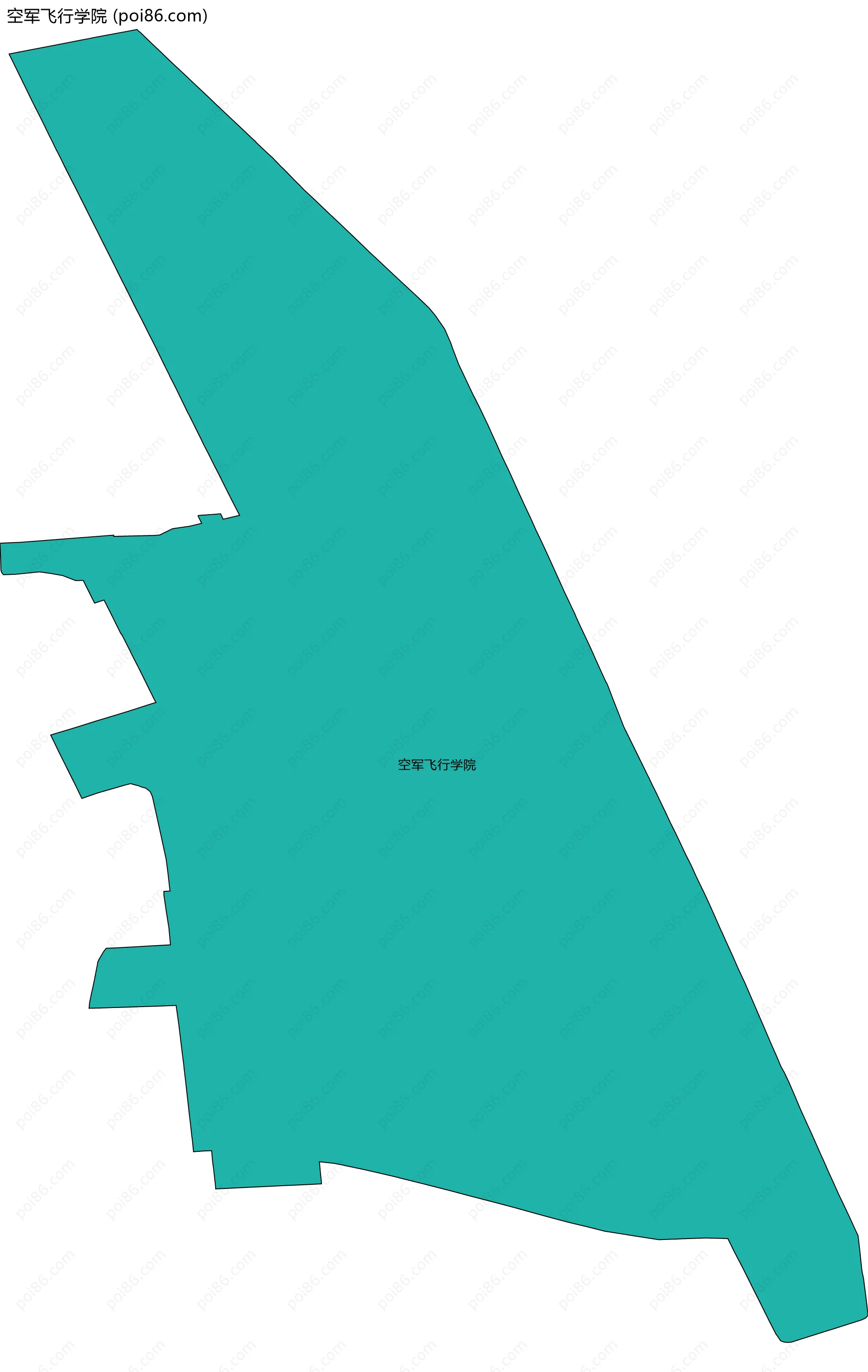 空军飞行学院边界地图