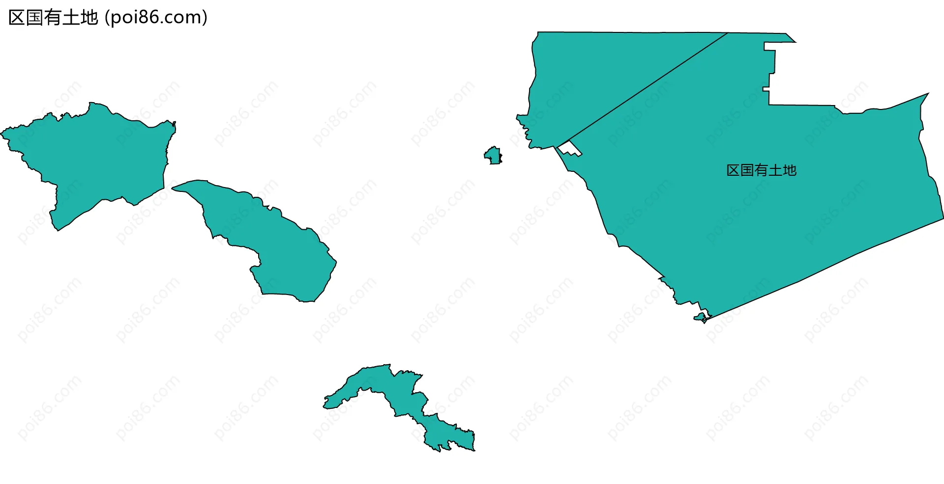 区国有土地边界地图