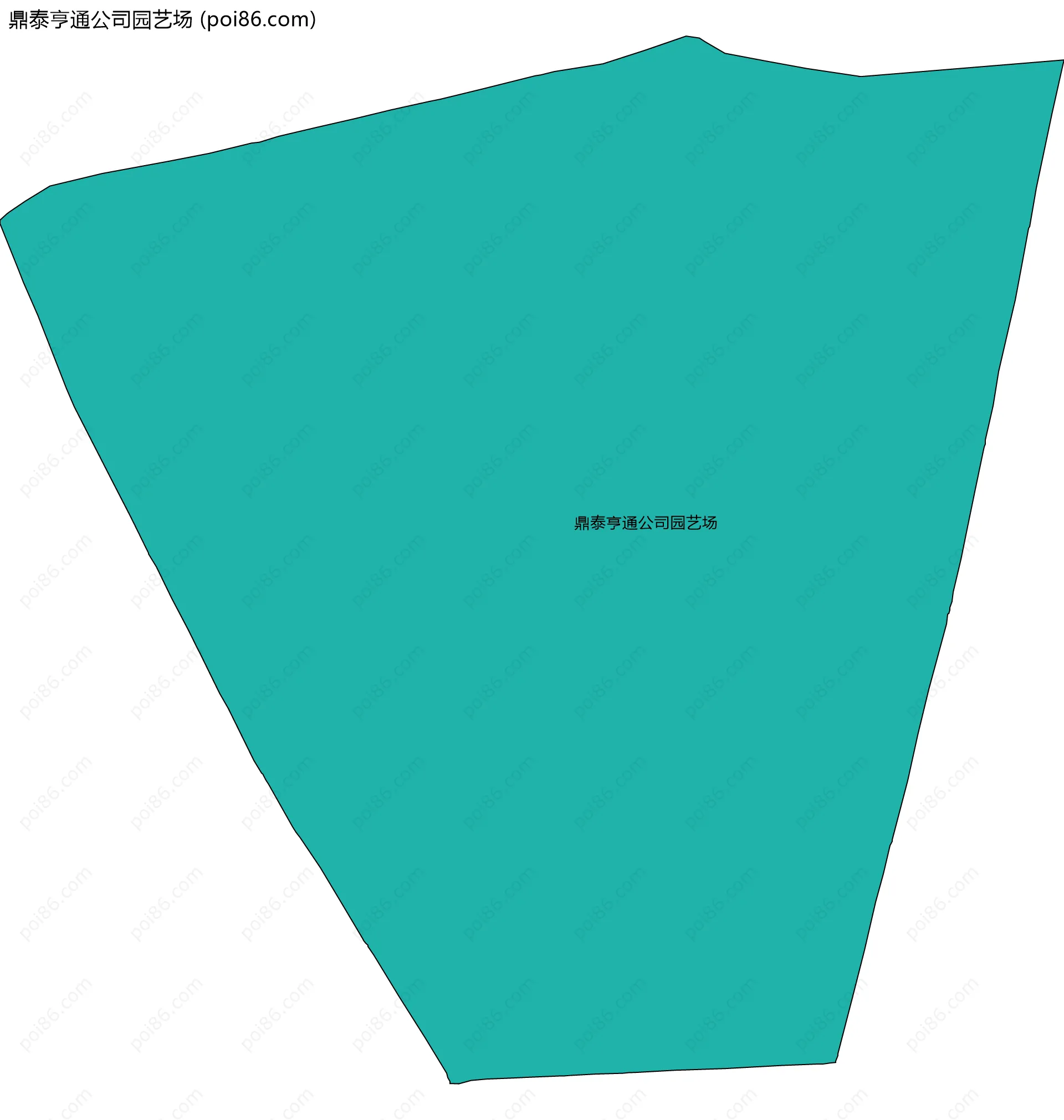 鼎泰亨通公司园艺场边界地图