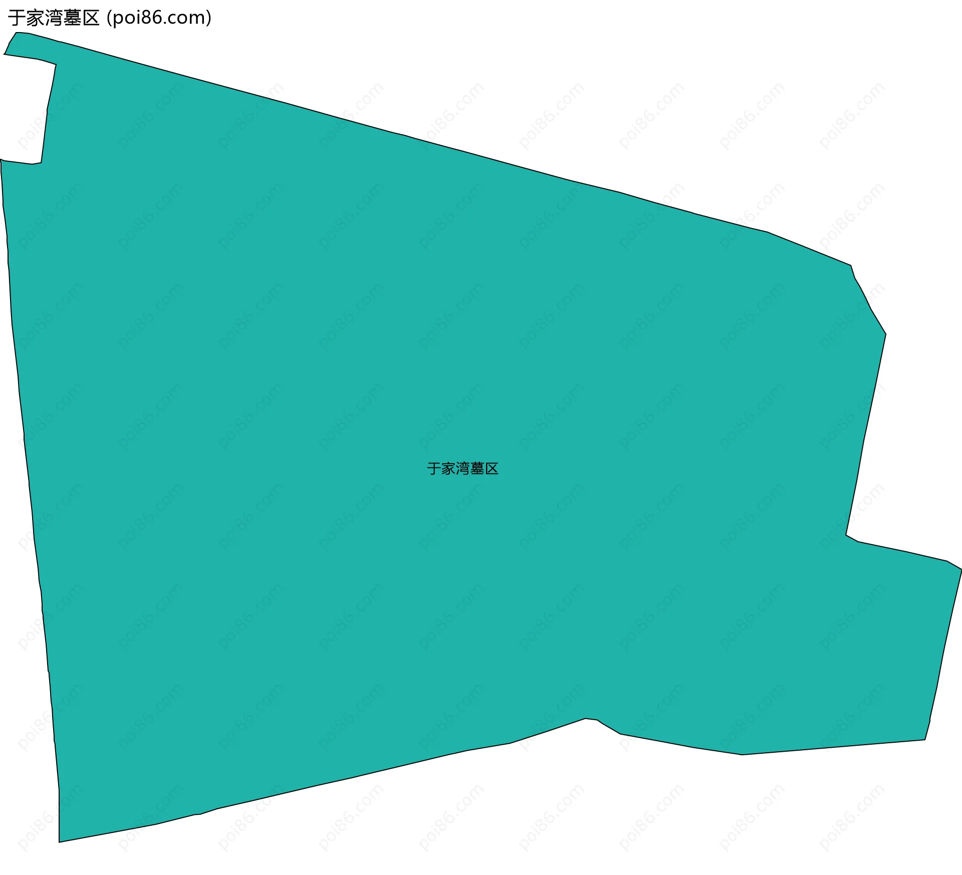 于家湾墓区边界地图