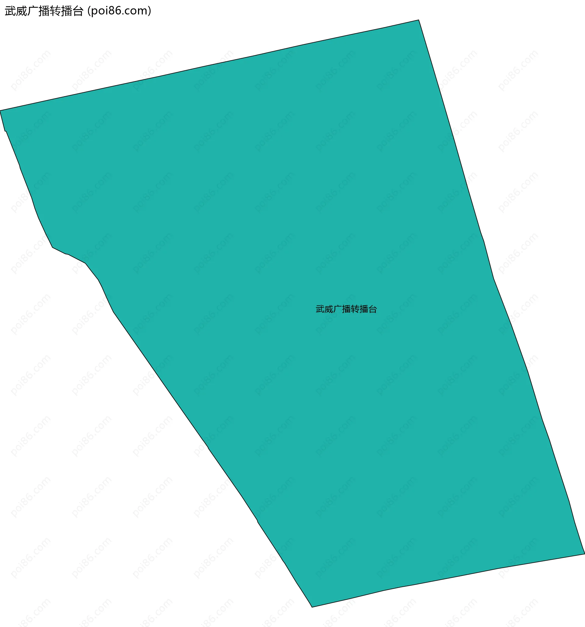 武威广播转播台边界地图