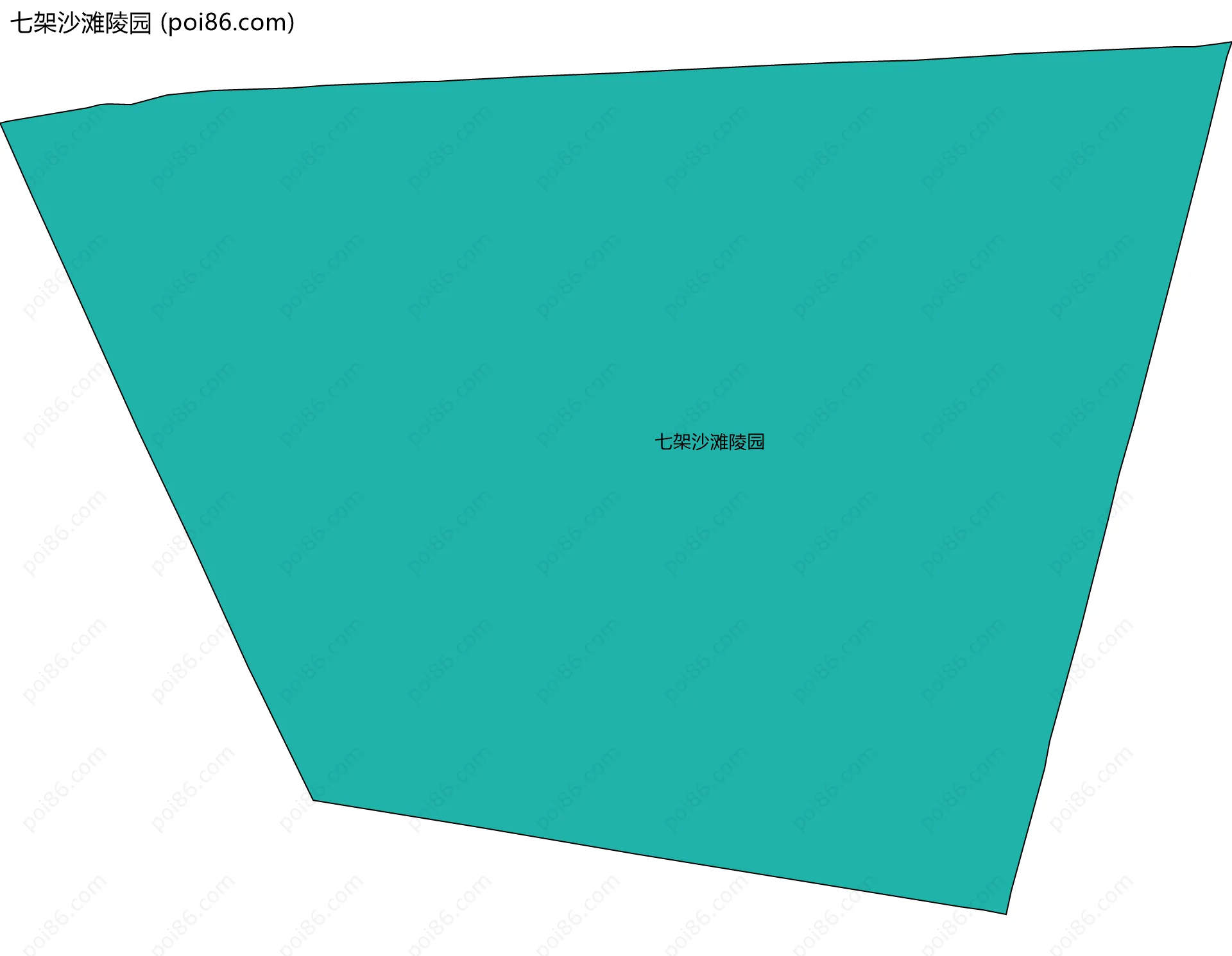 七架沙滩陵园边界地图