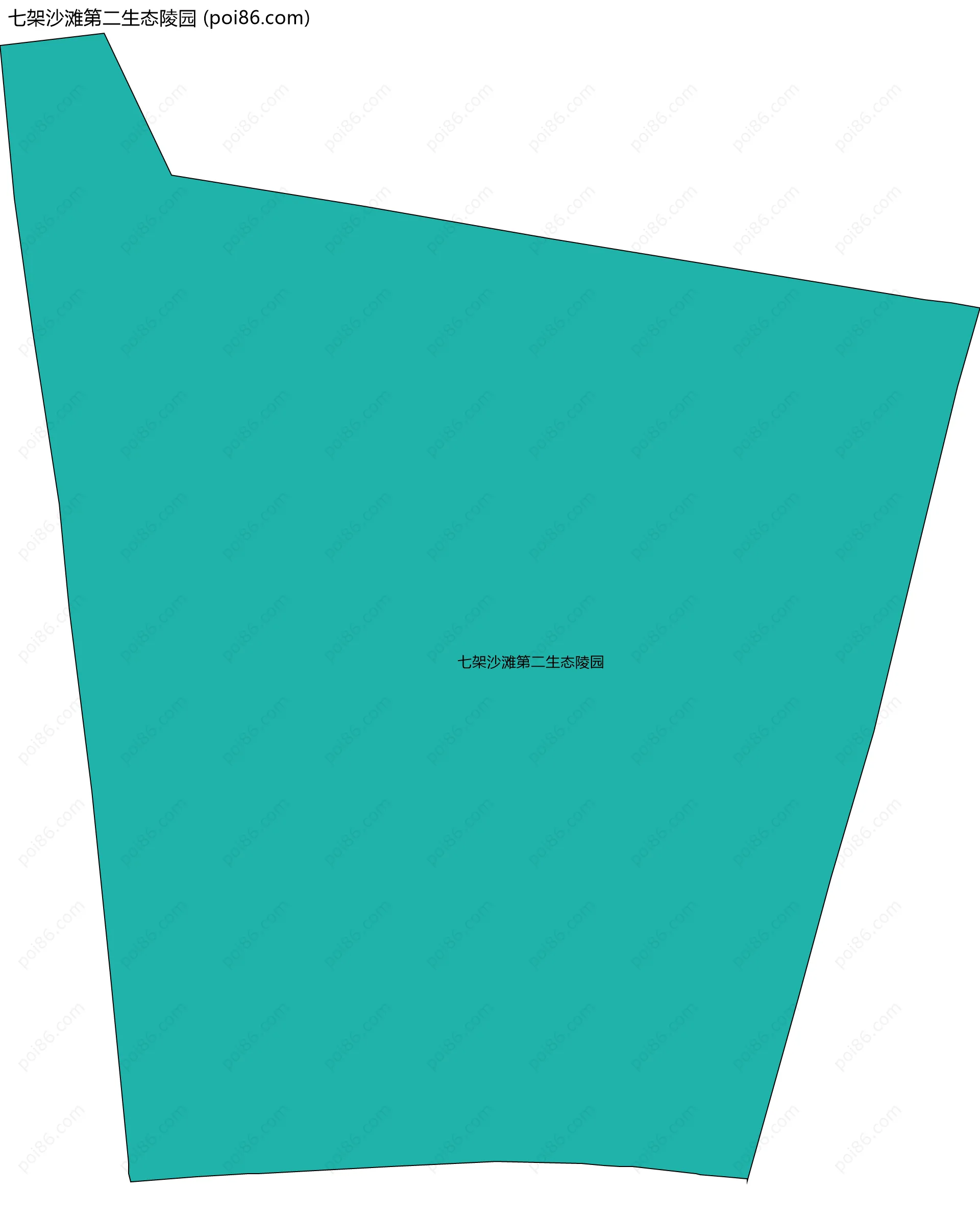 七架沙滩第二生态陵园边界地图