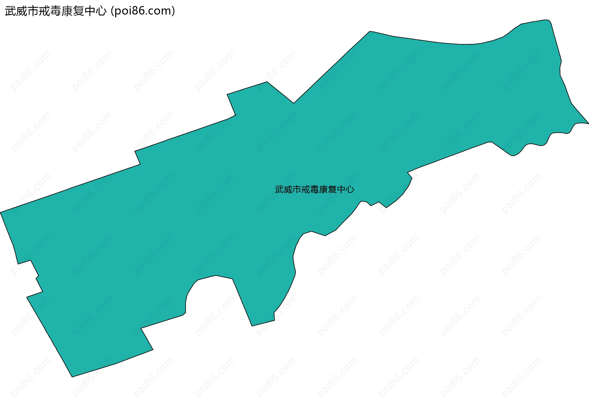 武威市戒毒康复中心边界地图