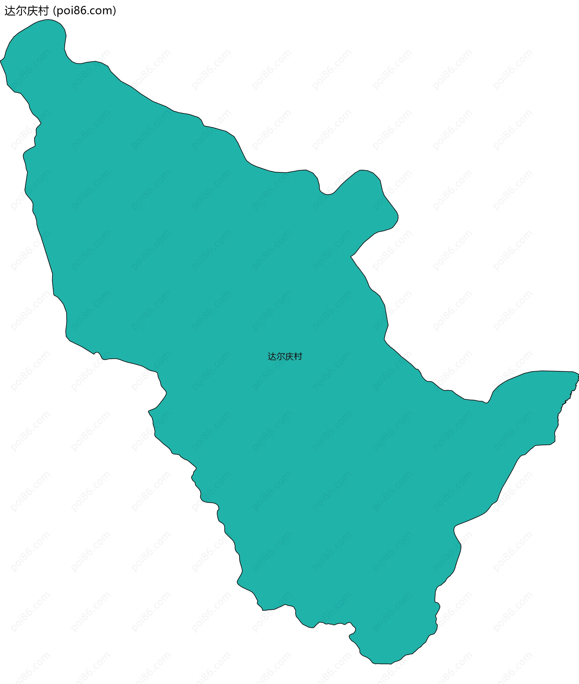 达尔庆村边界地图