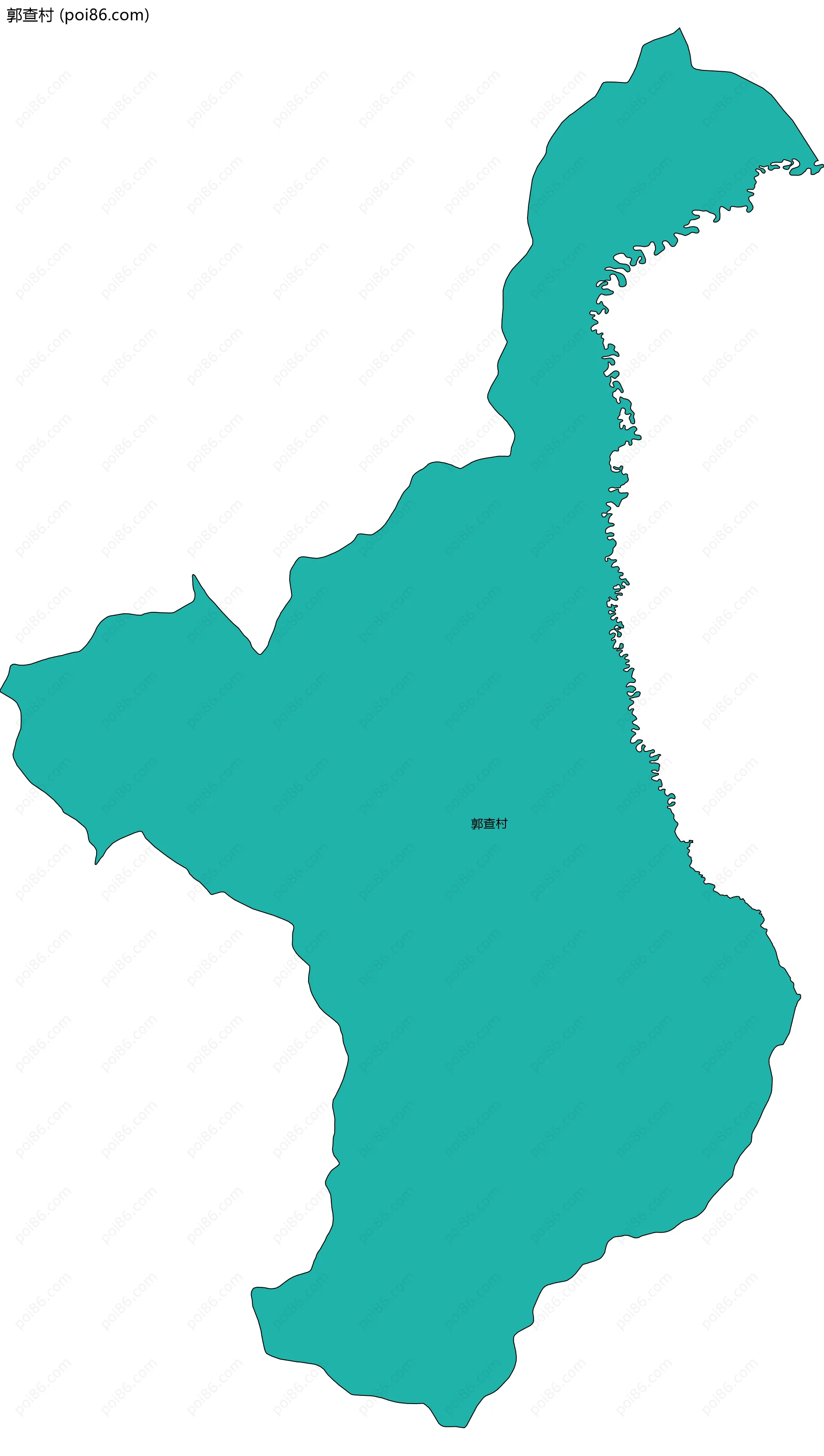 郭查村边界地图