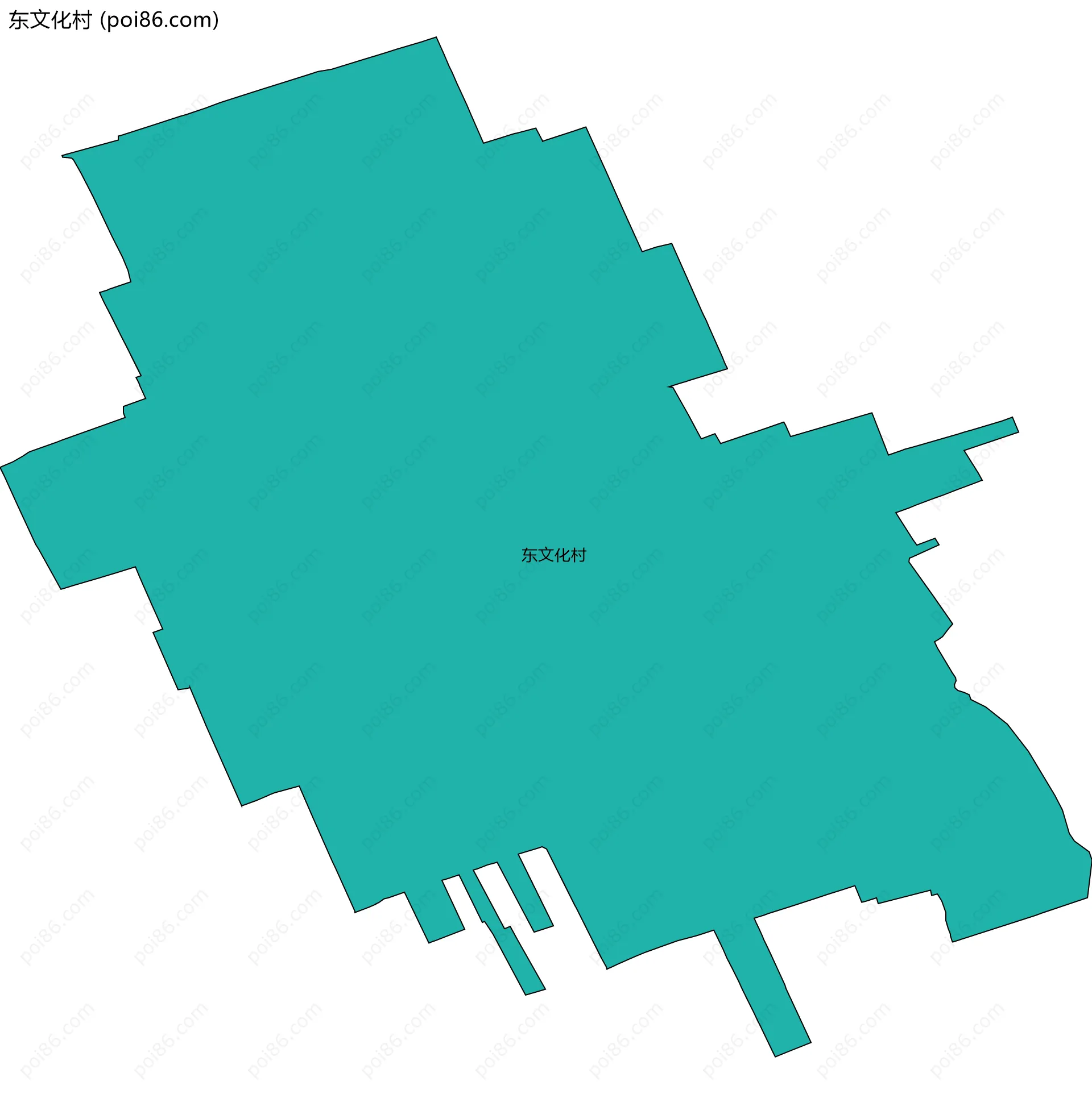 东文化村边界地图