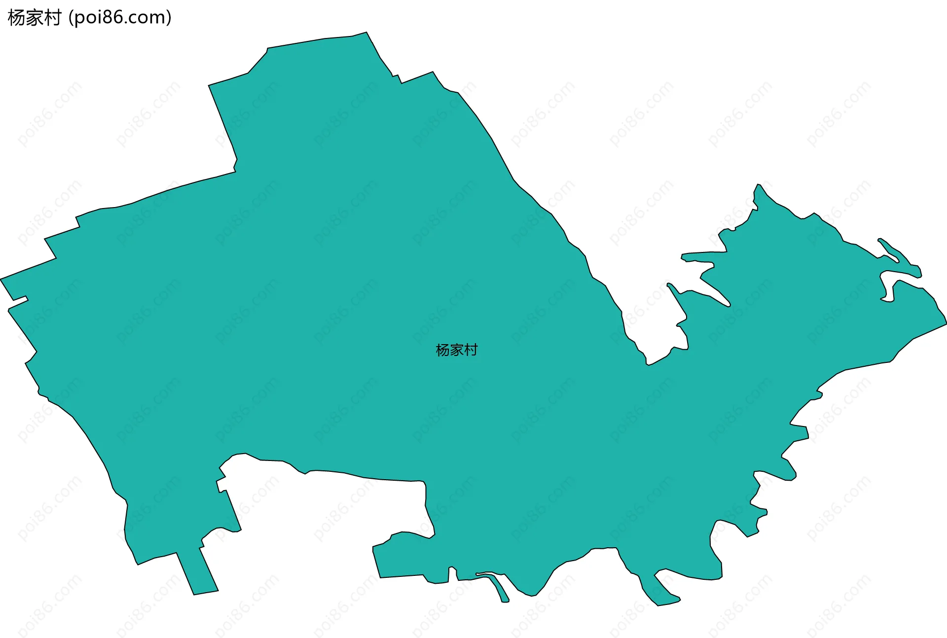 杨家村边界地图