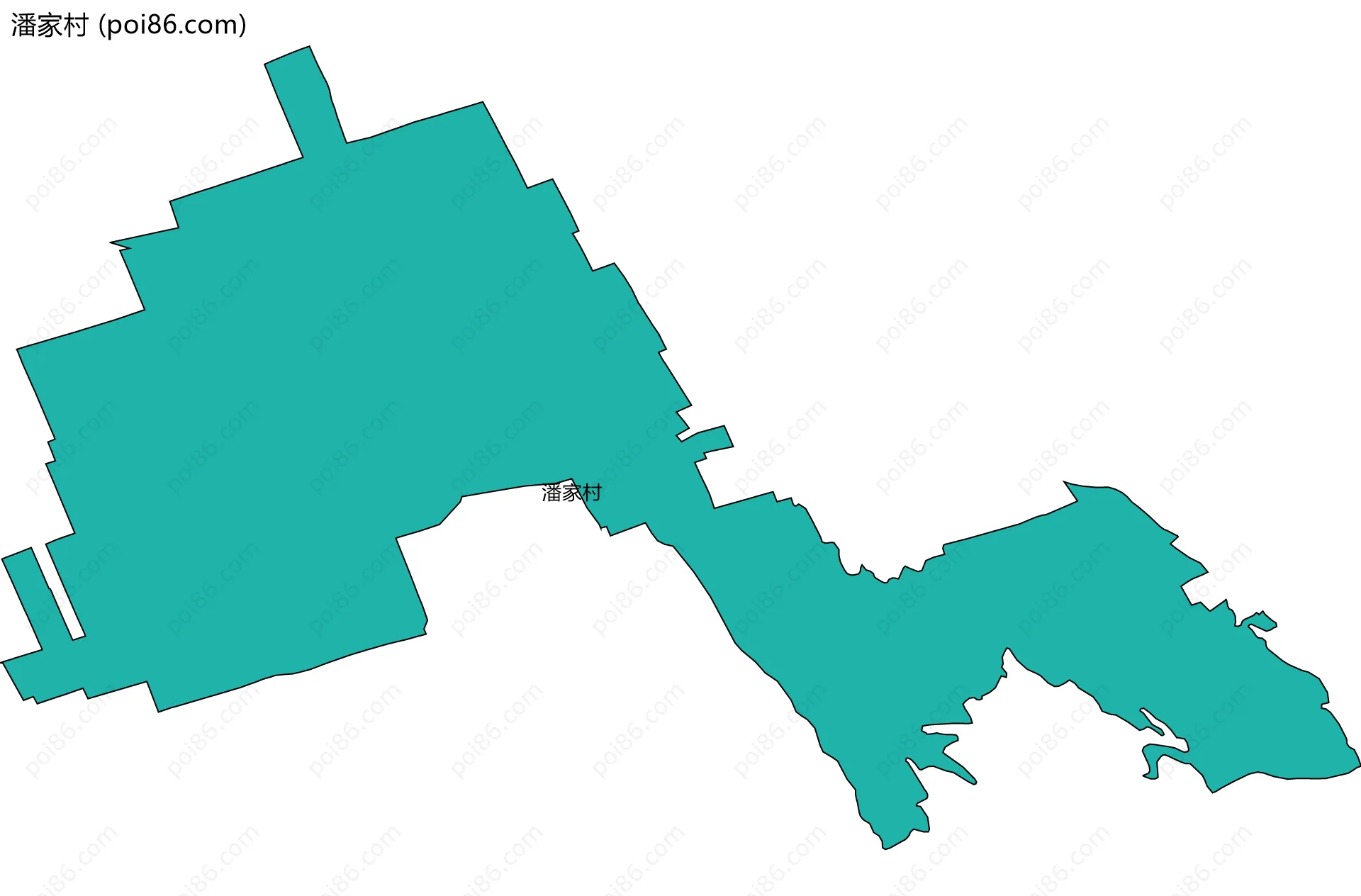 潘家村边界地图