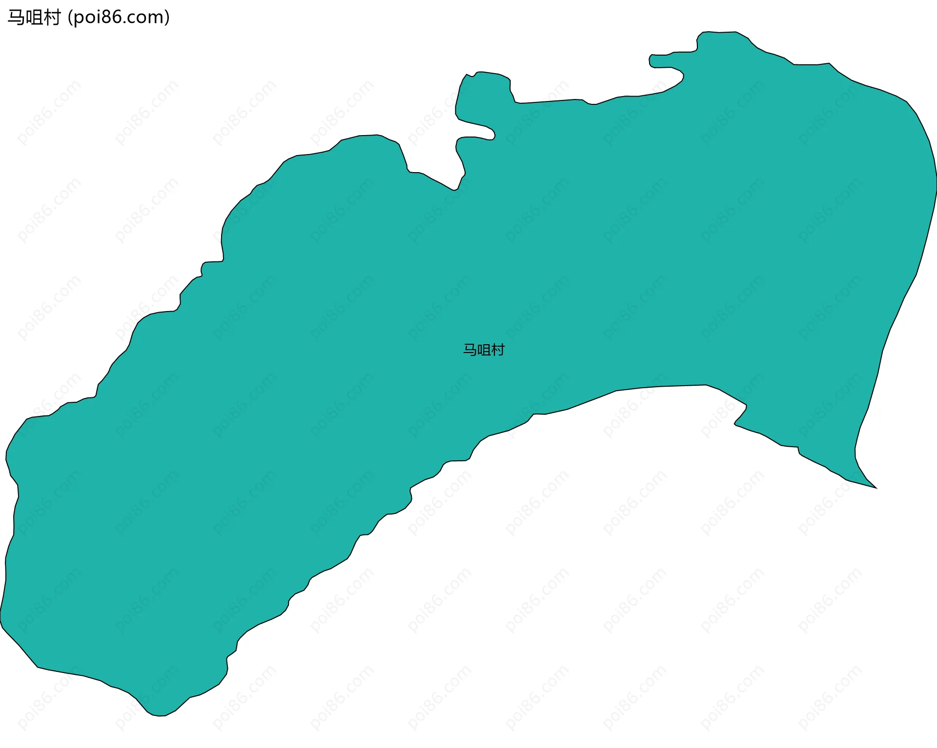 马咀村边界地图