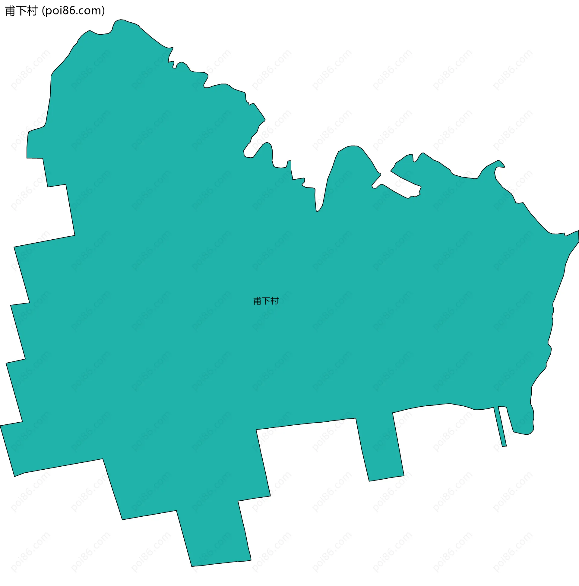 甫下村边界地图