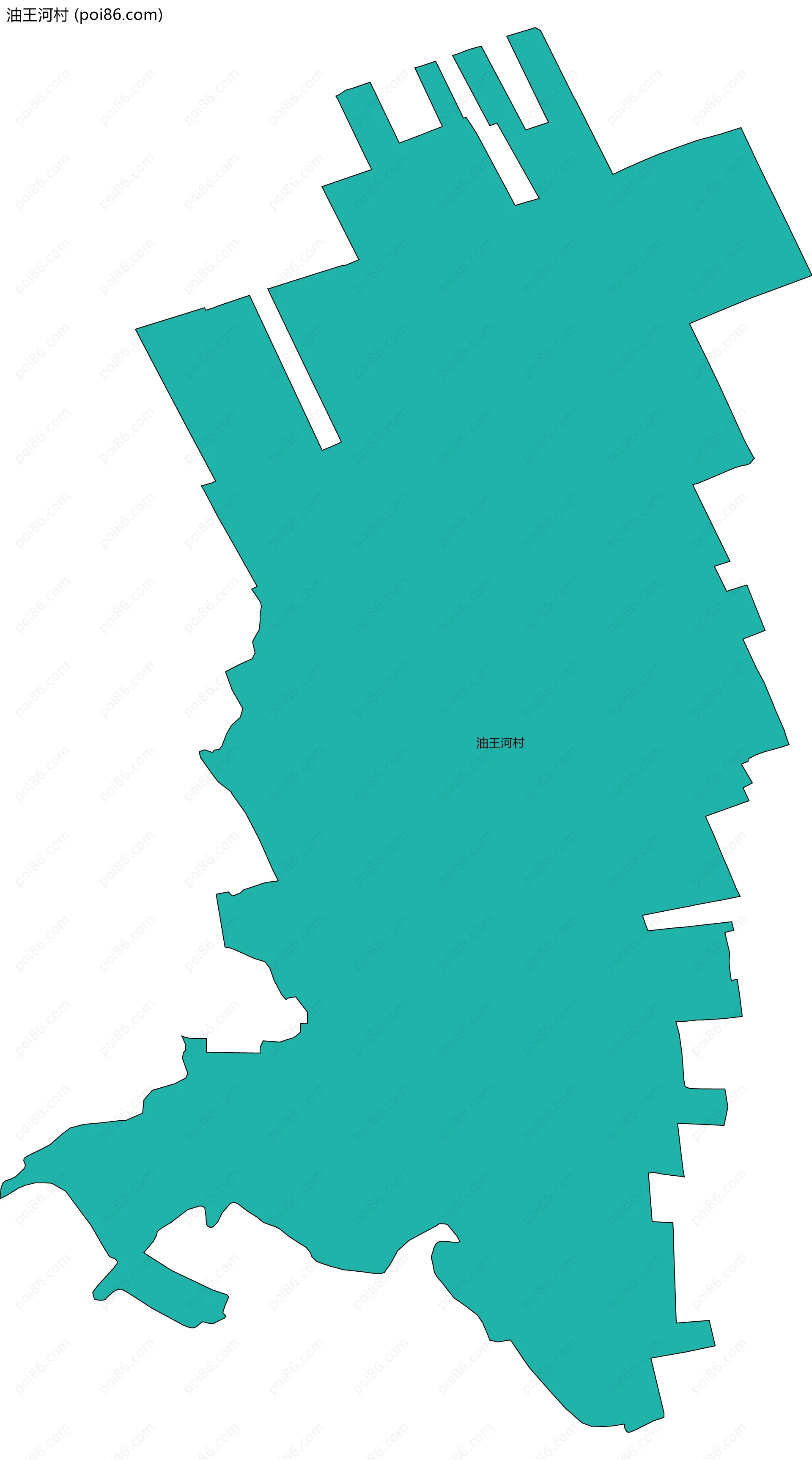 油王河村边界地图