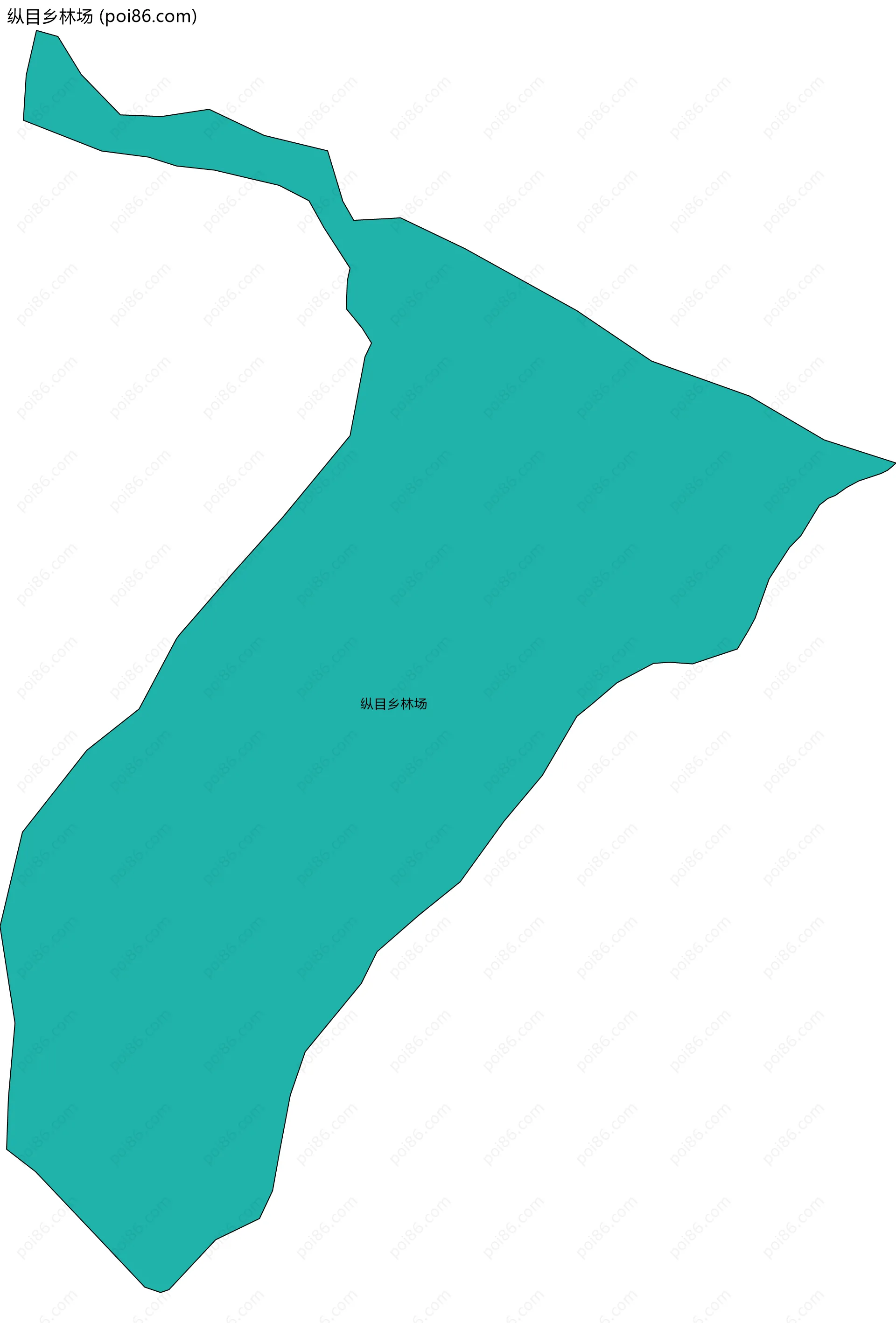 纵目乡林场边界地图