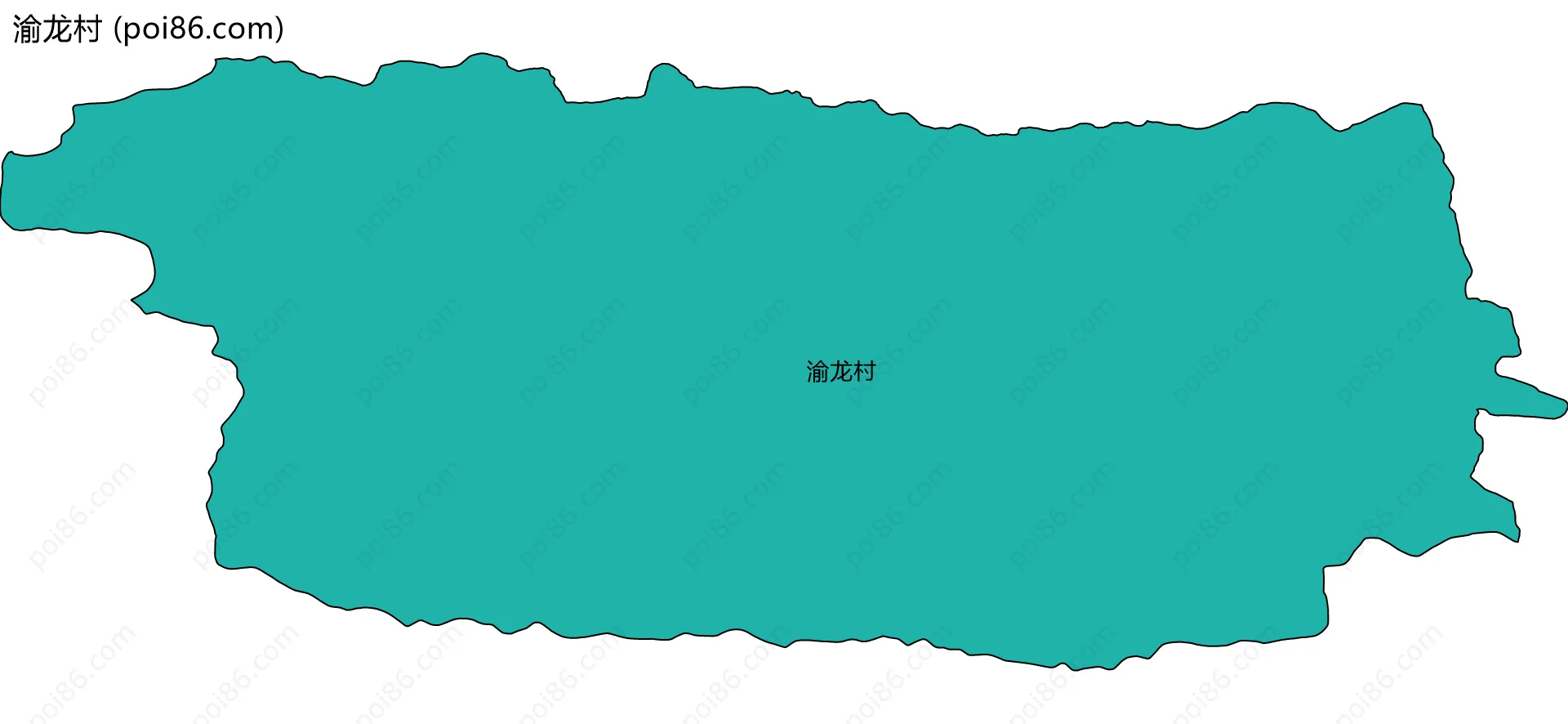 渝龙村边界地图